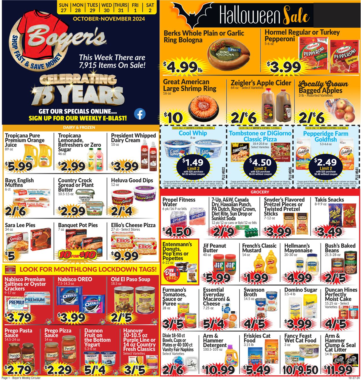 Catalogue Boyer's Food Markets from 10/27/2024