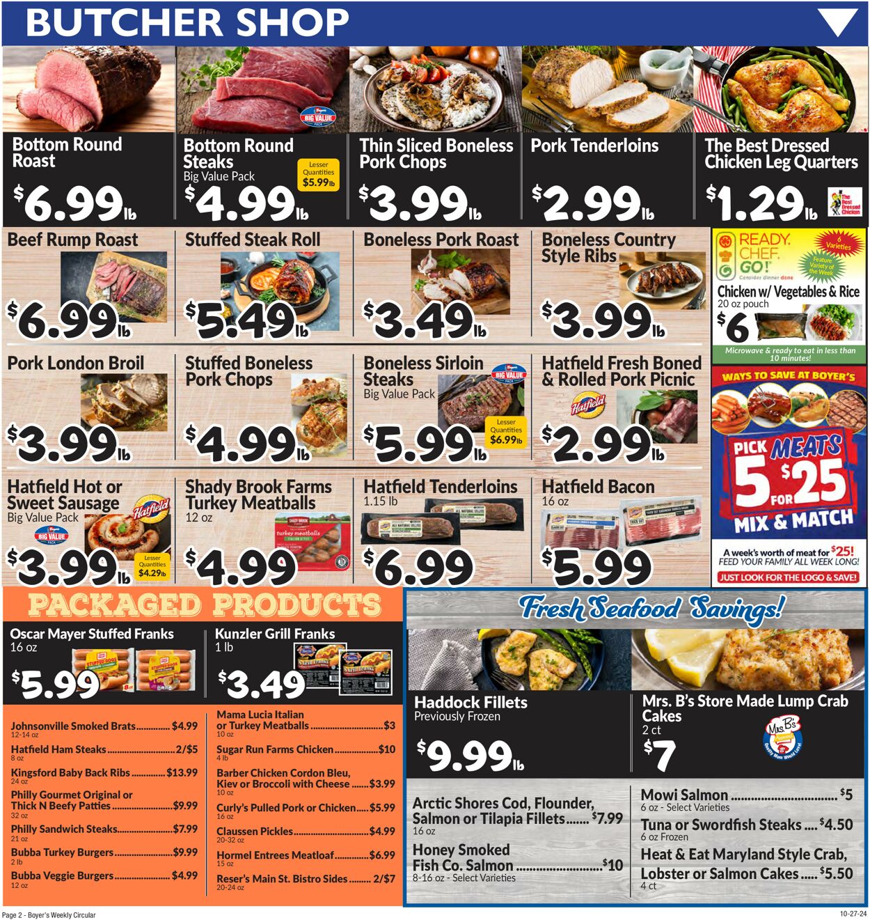 Catalogue Boyer's Food Markets from 10/27/2024