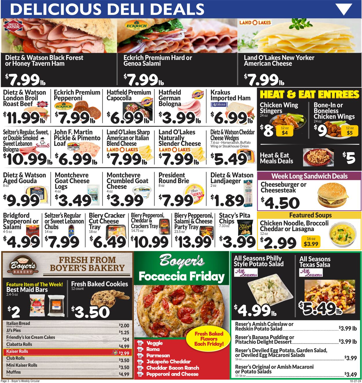 Catalogue Boyer's Food Markets from 10/27/2024