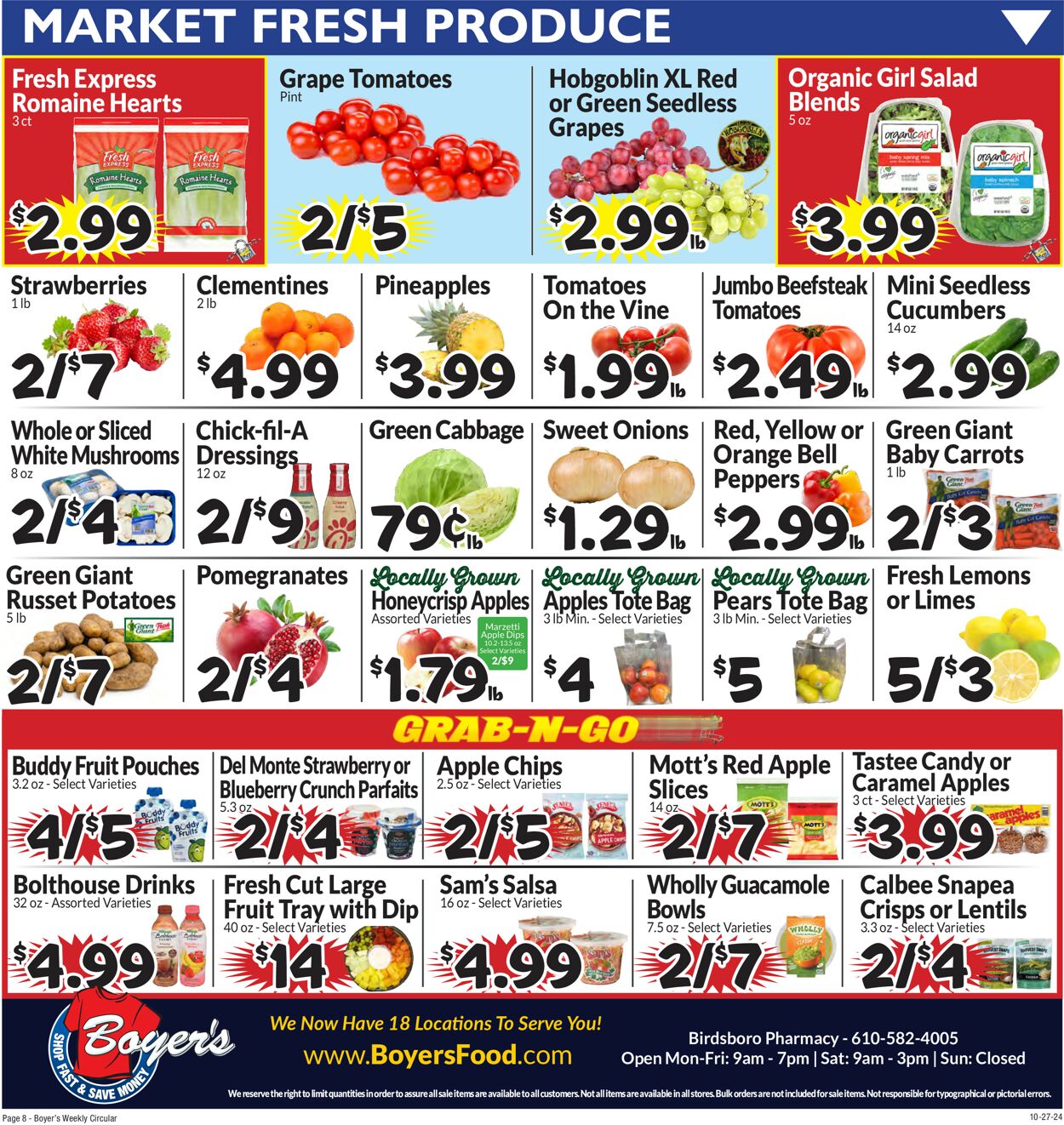 Catalogue Boyer's Food Markets from 10/27/2024