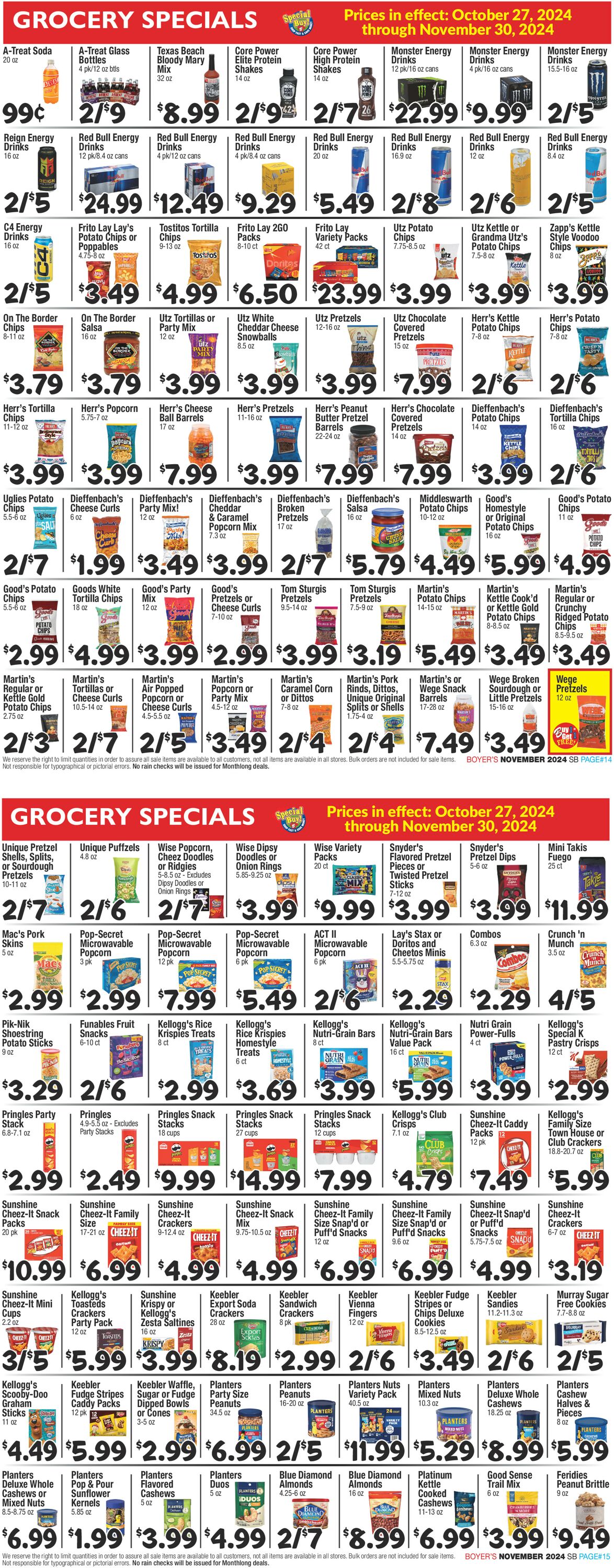 Catalogue Boyer's Food Markets from 10/27/2024