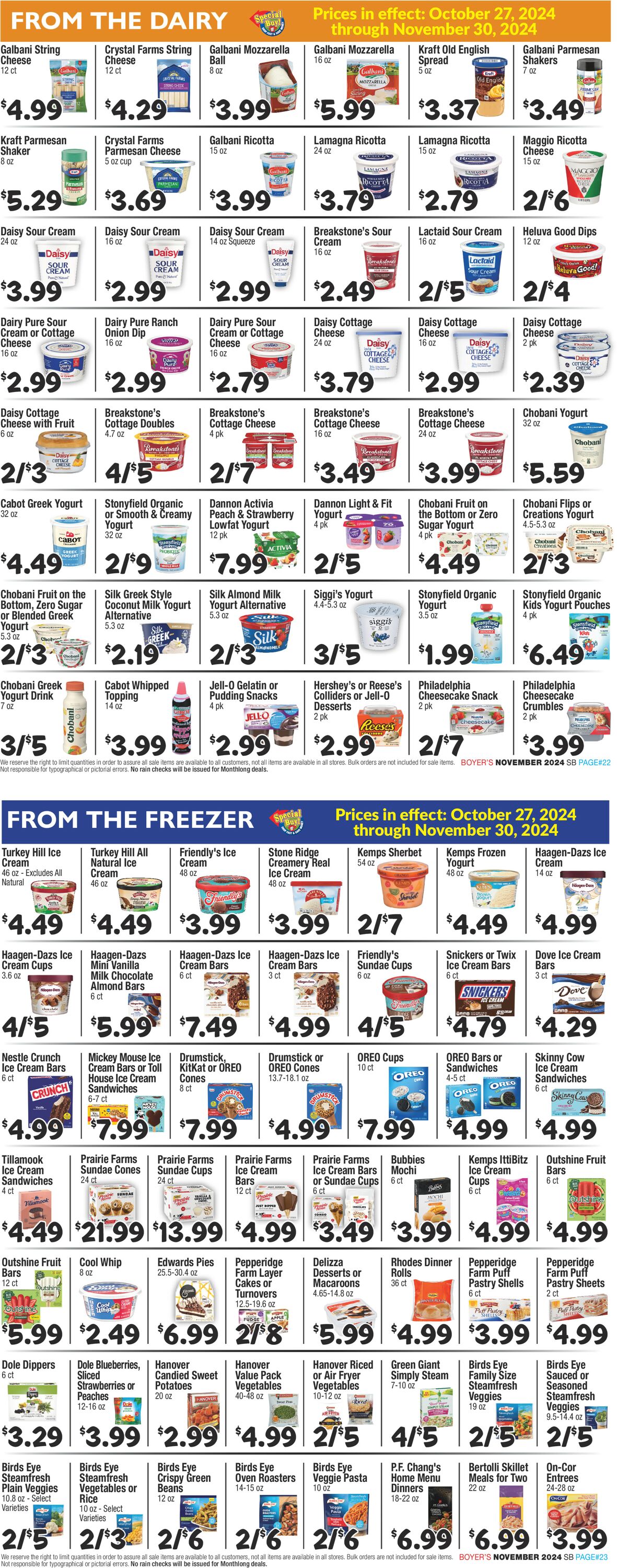 Catalogue Boyer's Food Markets from 10/27/2024