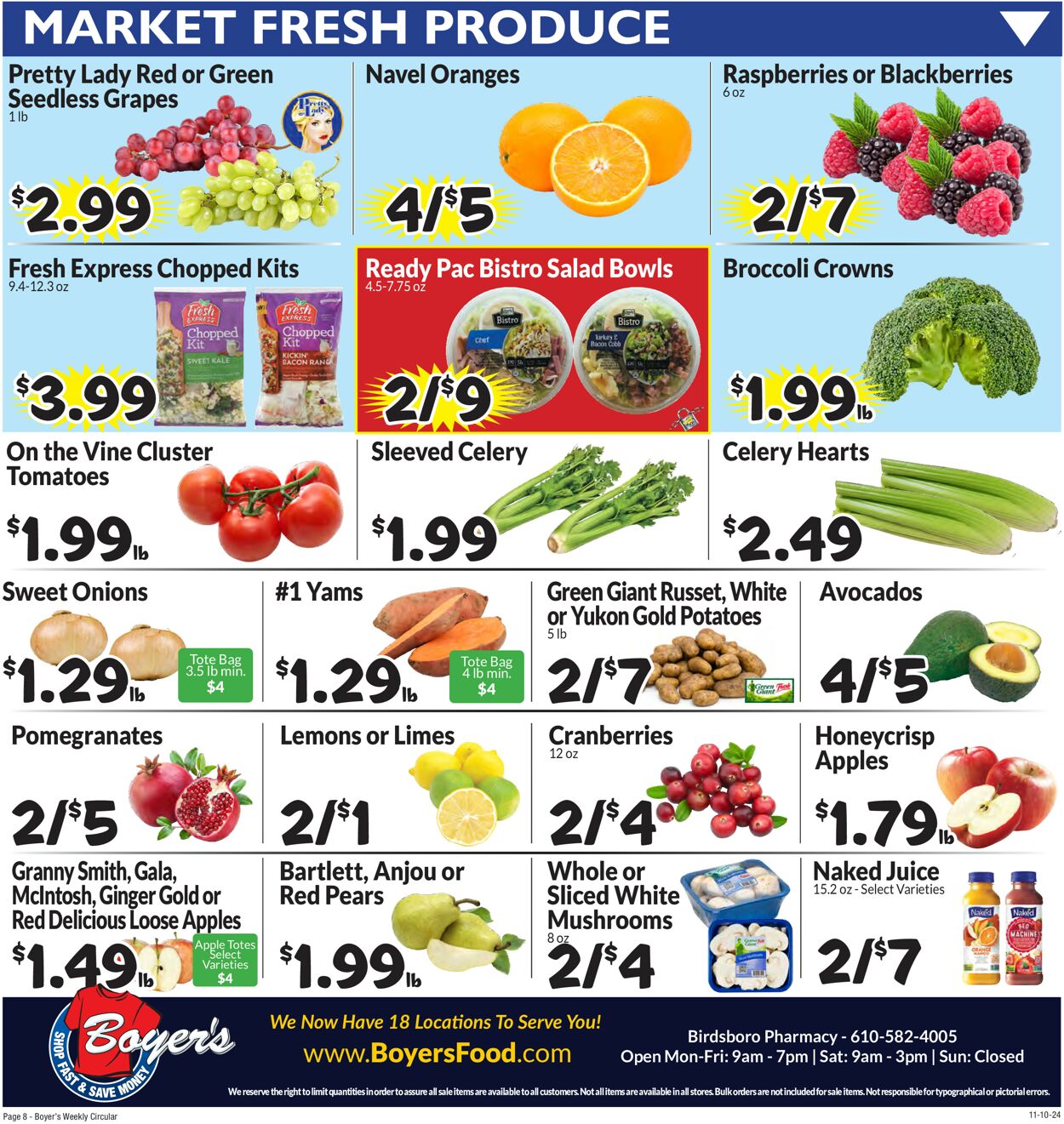 Catalogue Boyer's Food Markets from 11/10/2024