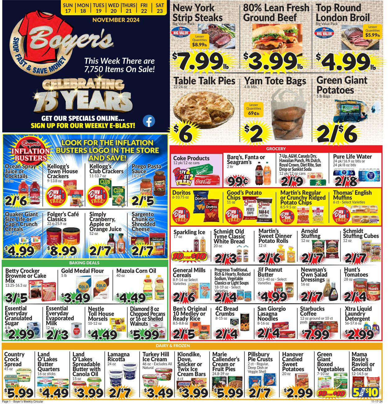 Catalogue Boyer's Food Markets from 11/17/2024