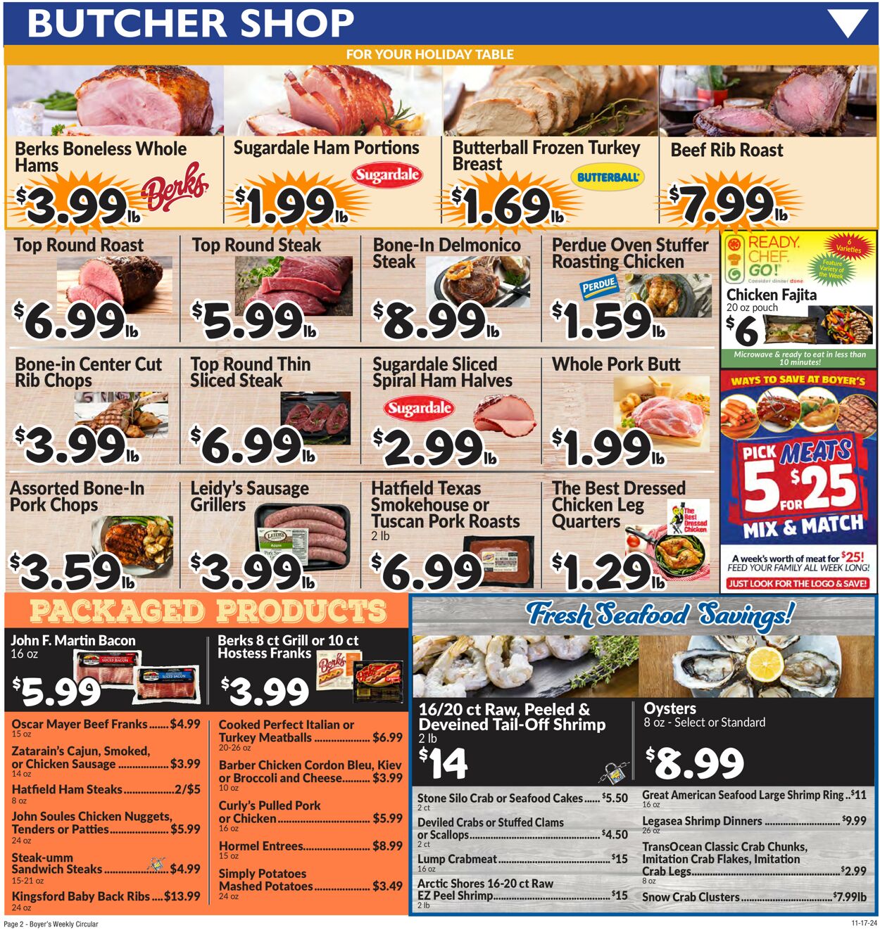 Catalogue Boyer's Food Markets from 11/17/2024