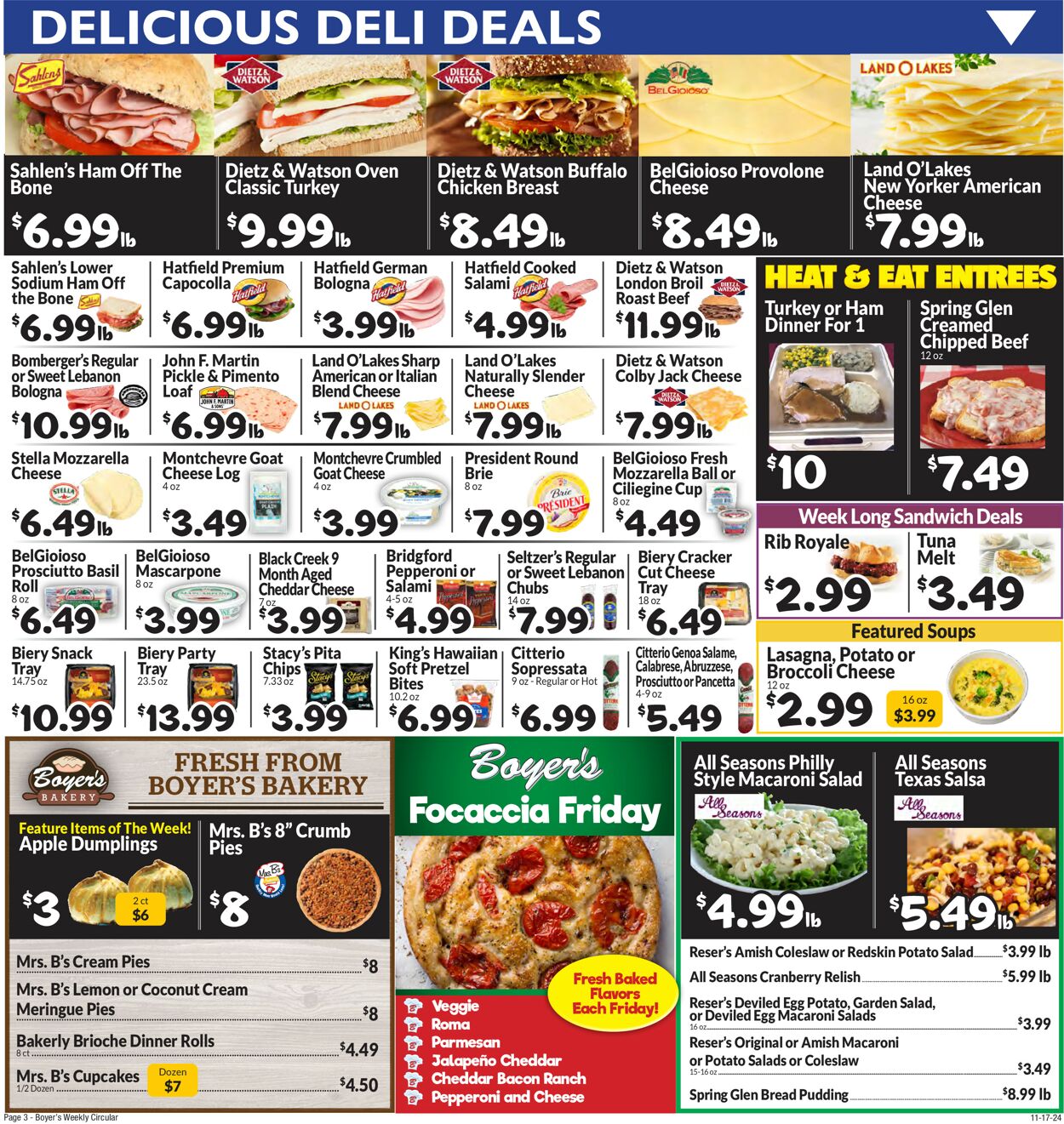 Catalogue Boyer's Food Markets from 11/17/2024