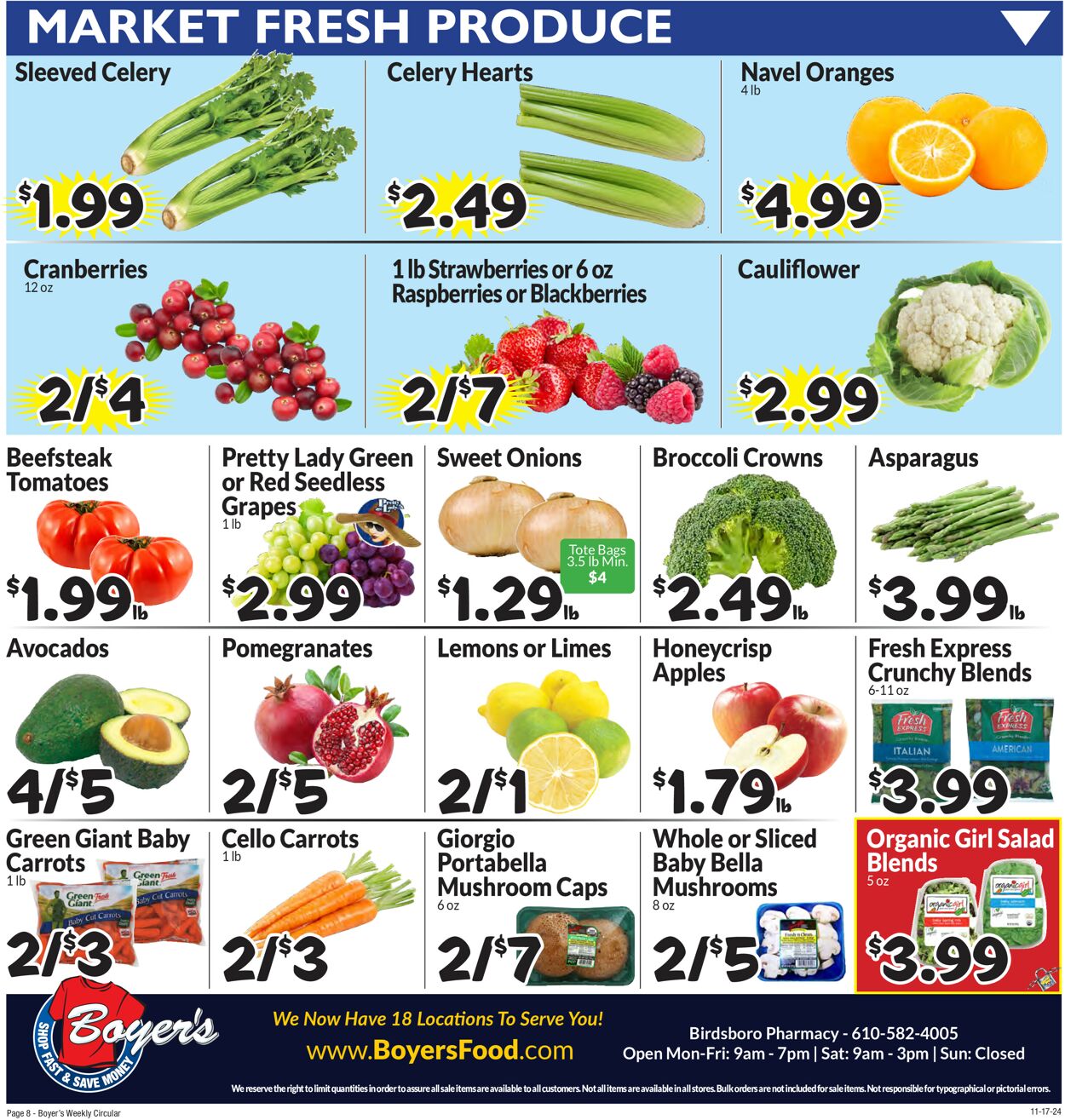 Catalogue Boyer's Food Markets from 11/17/2024