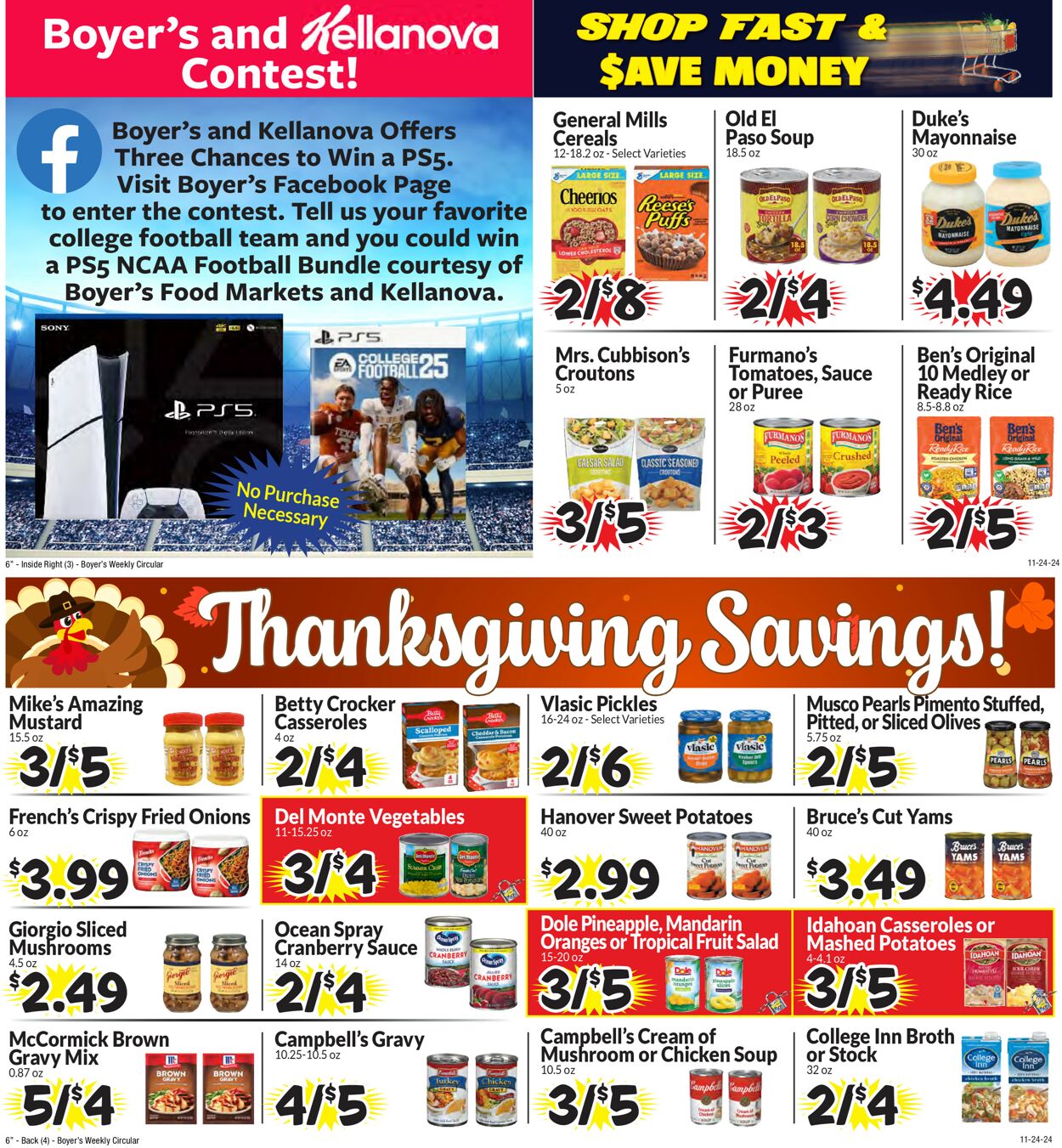 Catalogue Boyer's Food Markets from 11/24/2024