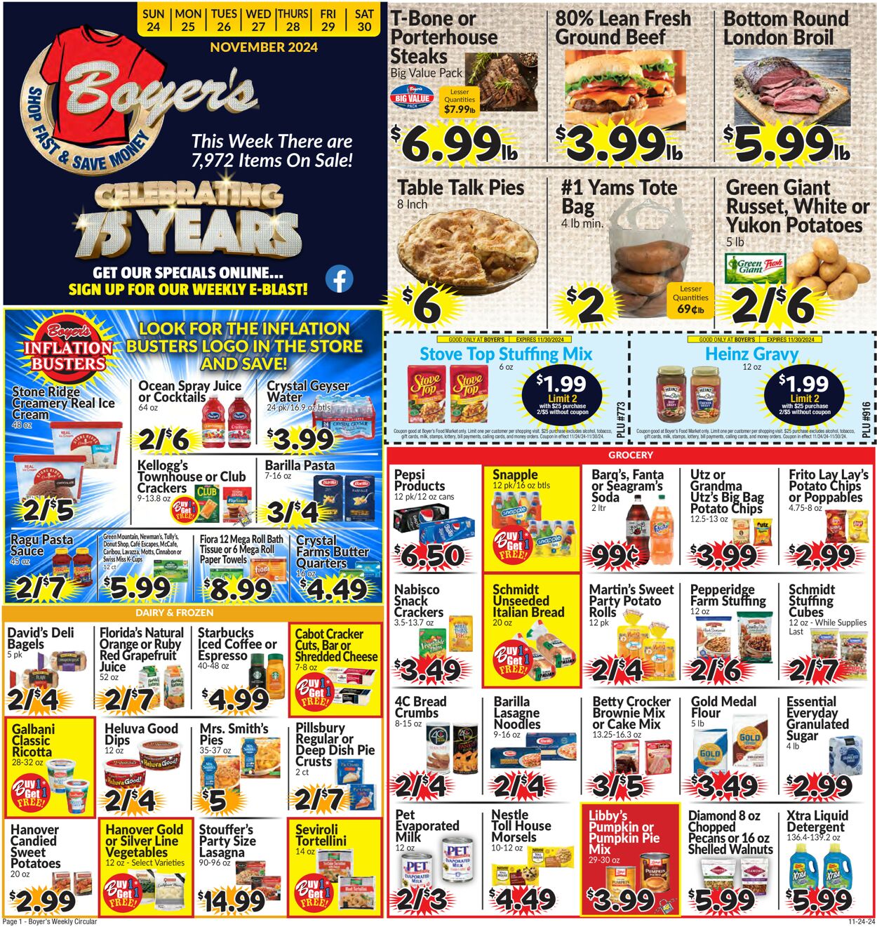 Catalogue Boyer's Food Markets from 11/24/2024