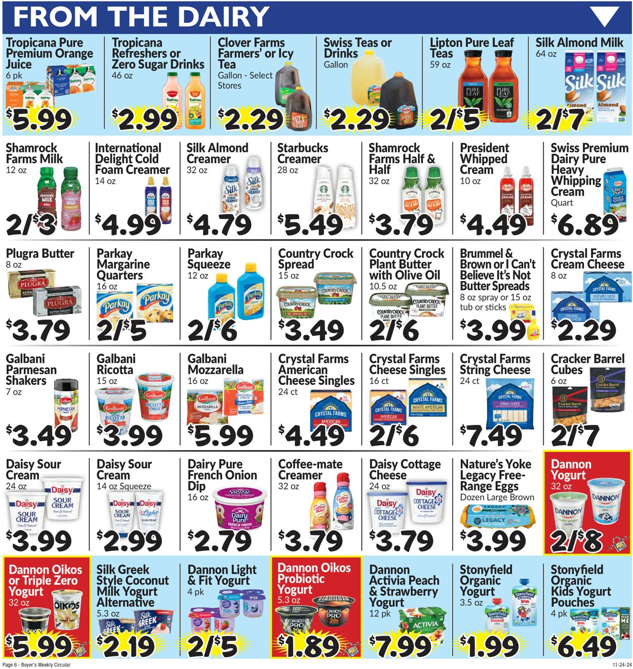 Catalogue Boyer's Food Markets from 11/24/2024