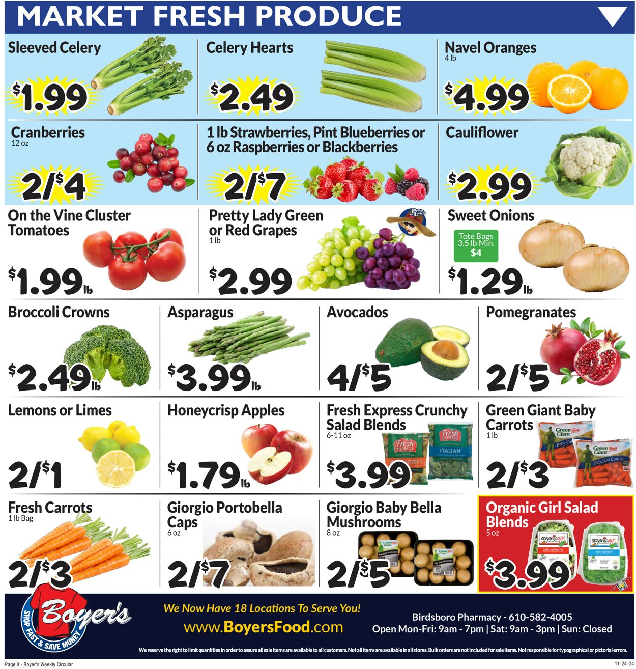 Catalogue Boyer's Food Markets from 11/24/2024