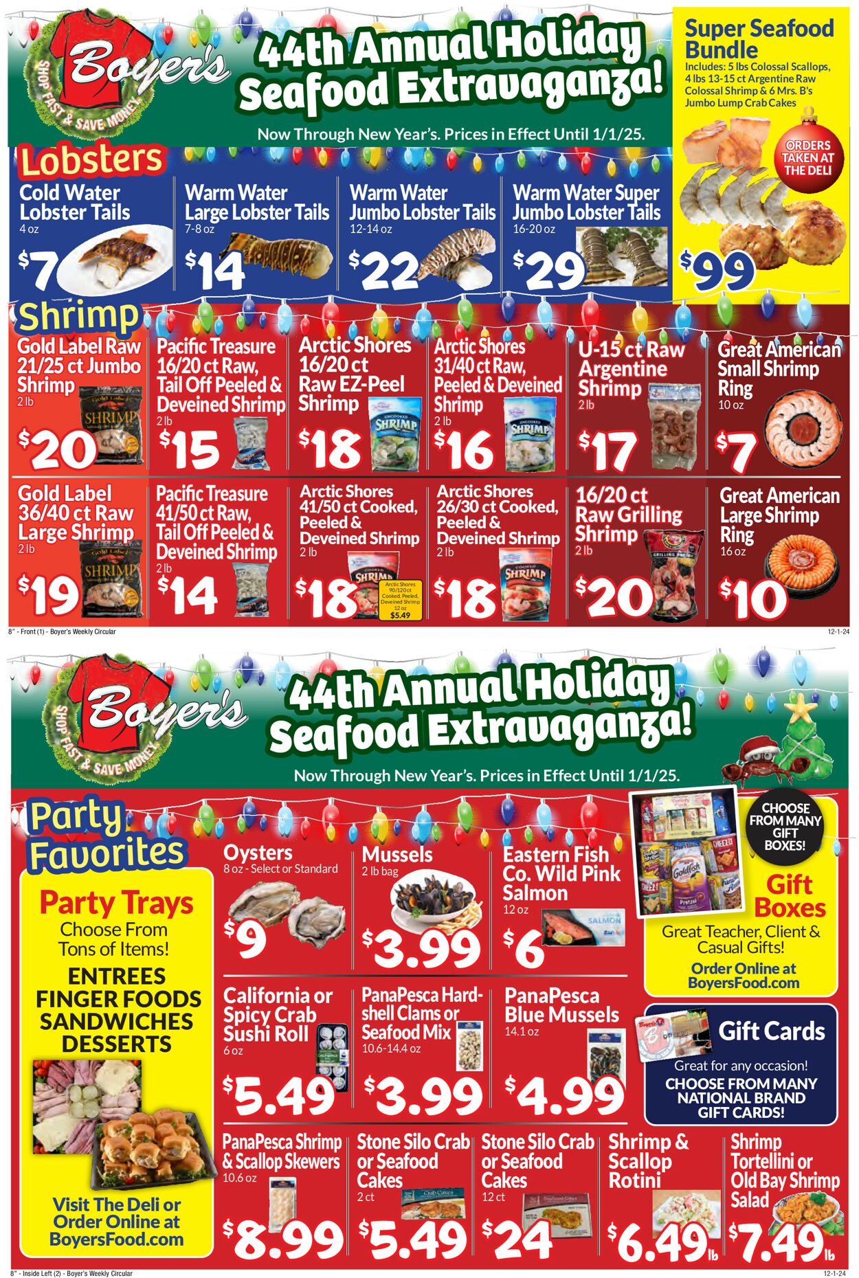 Catalogue Boyer's Food Markets from 12/01/2024