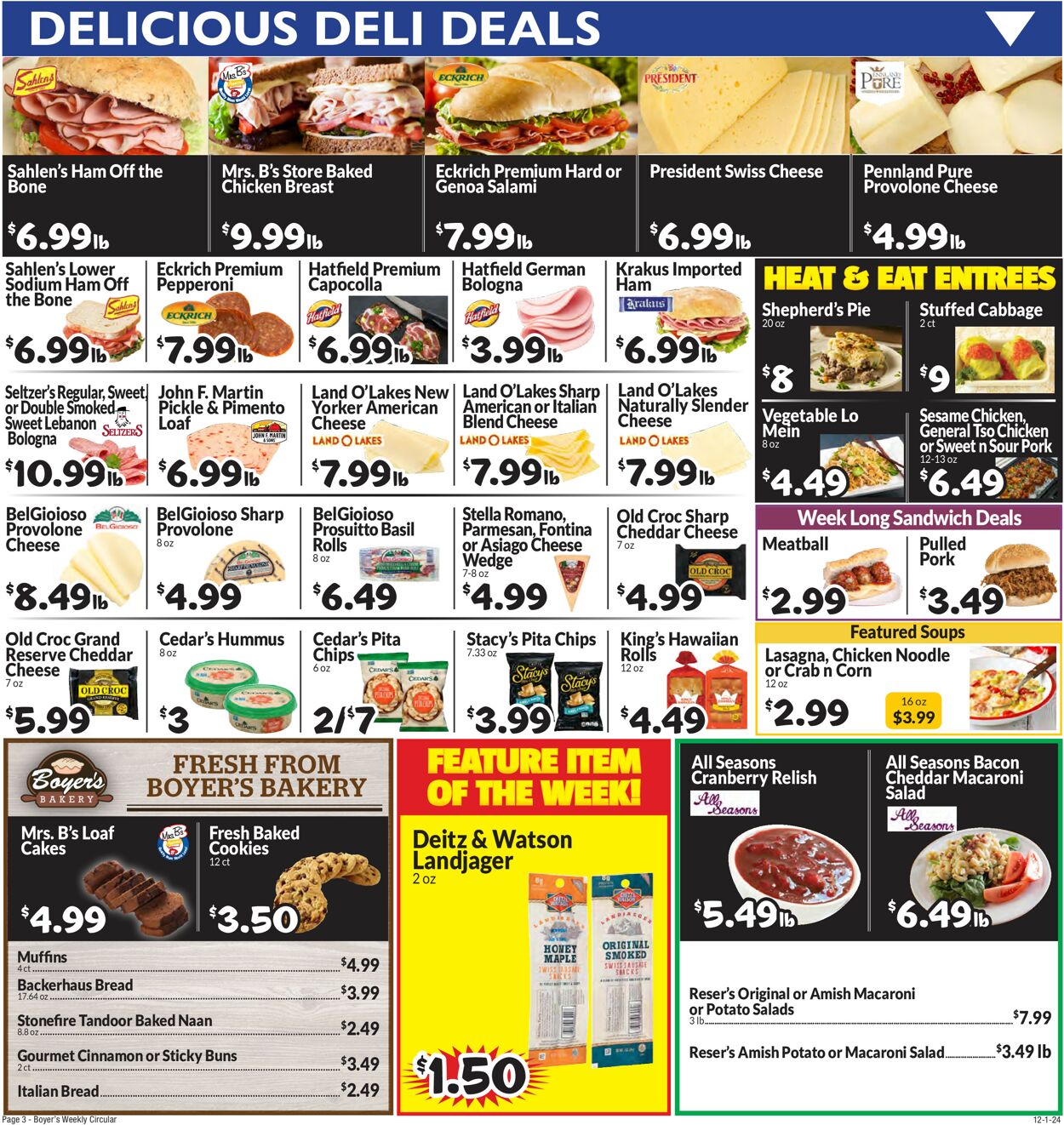 Catalogue Boyer's Food Markets from 12/01/2024