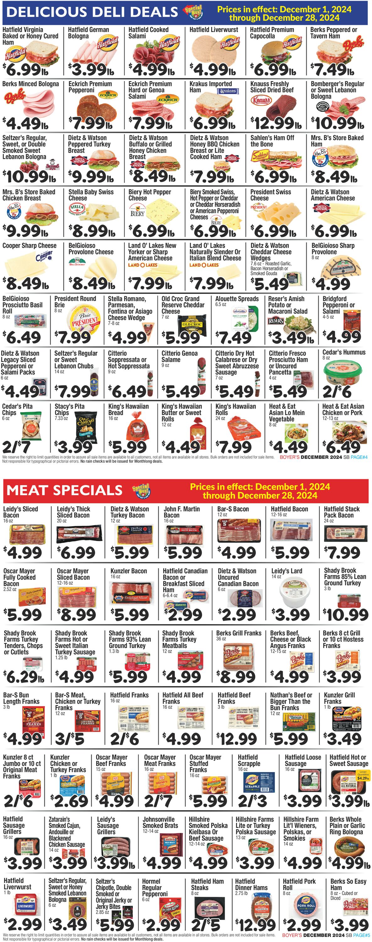 Catalogue Boyer's Food Markets from 12/01/2024