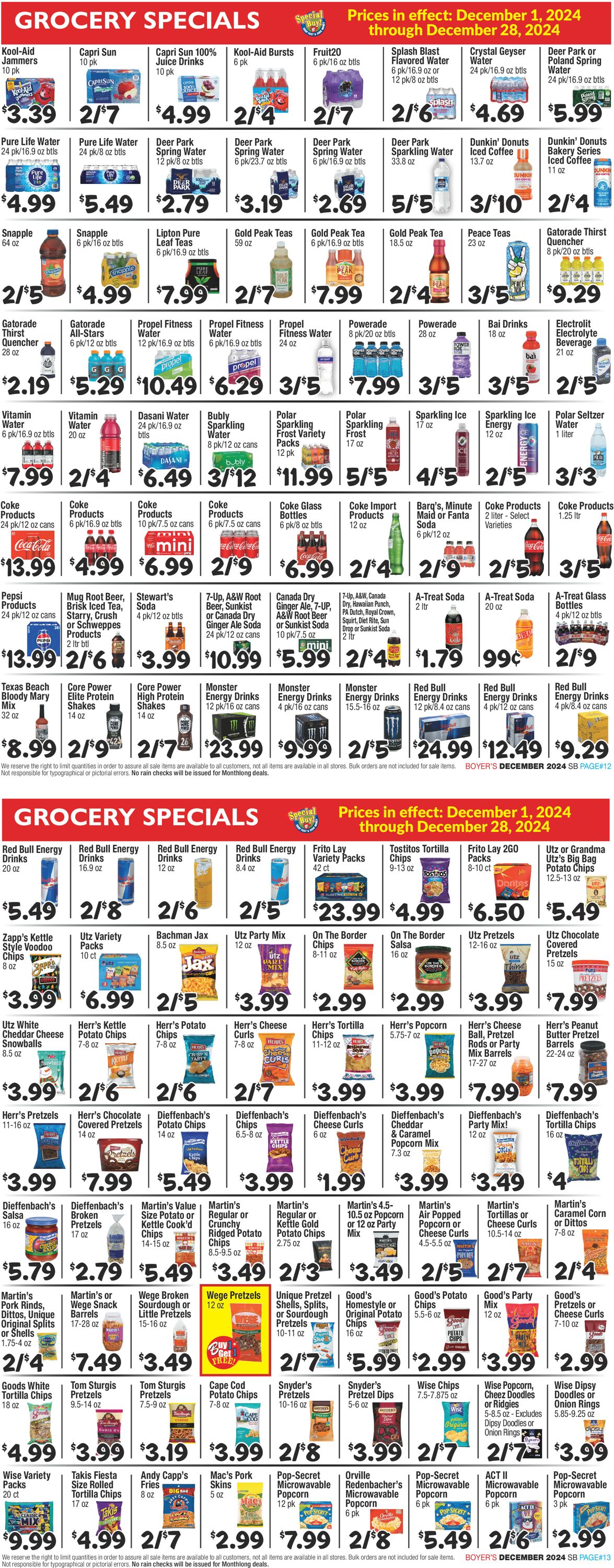 Catalogue Boyer's Food Markets from 12/01/2024