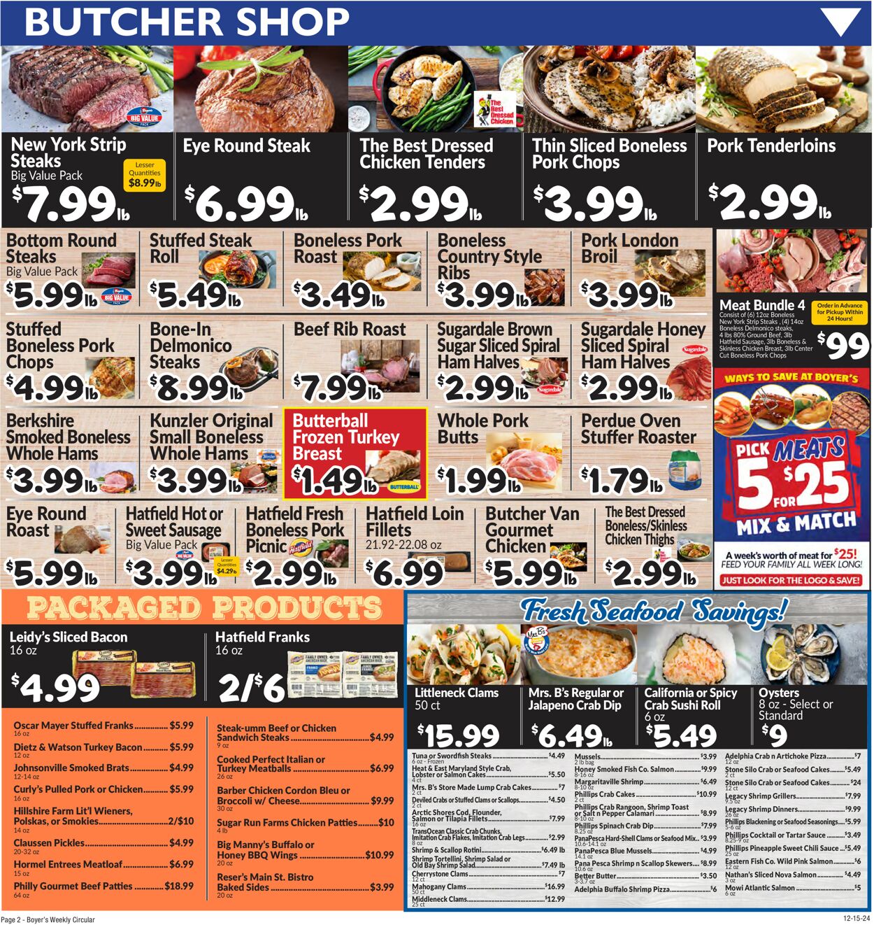 Catalogue Boyer's Food Markets from 12/15/2024