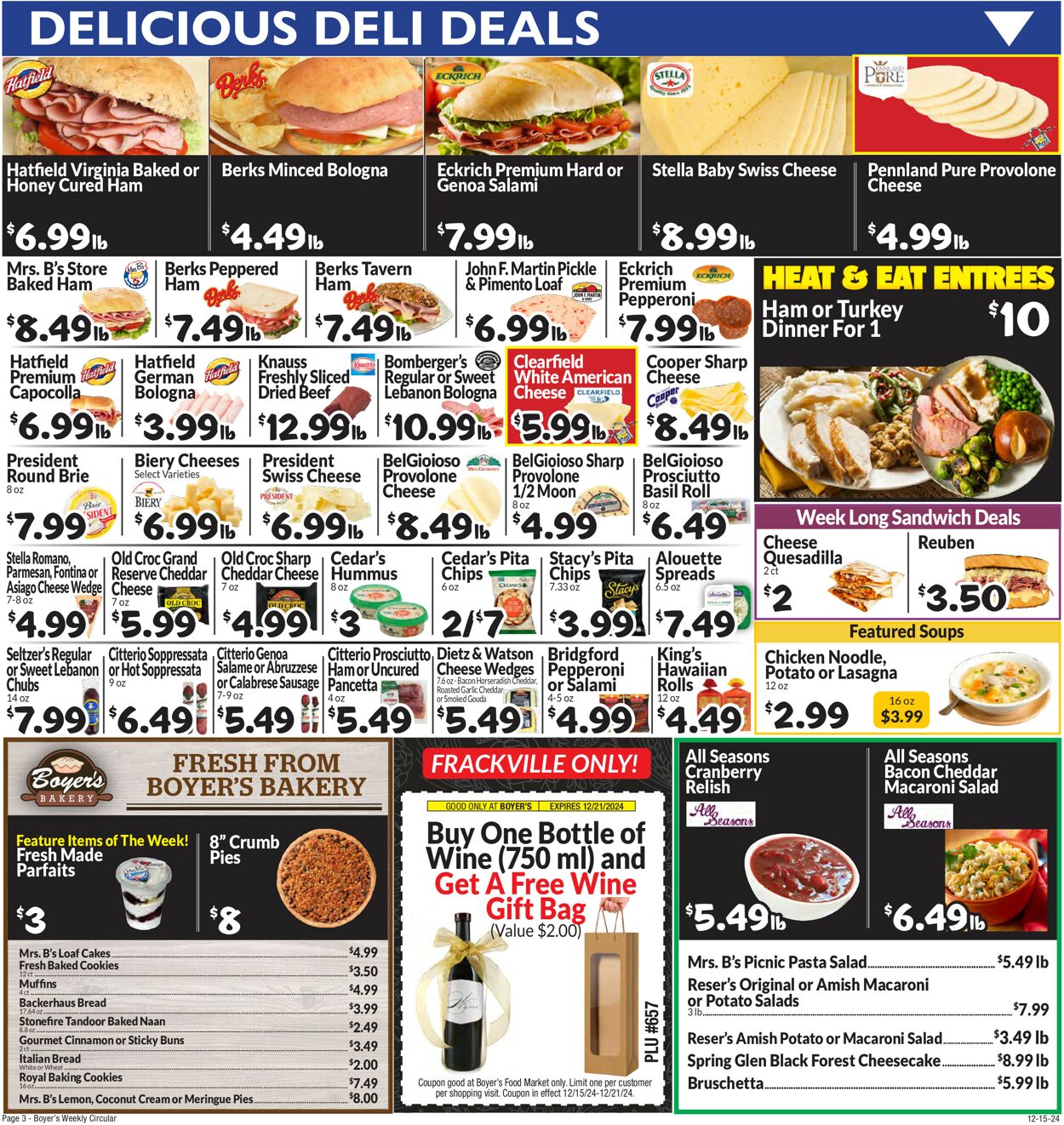 Catalogue Boyer's Food Markets from 12/15/2024