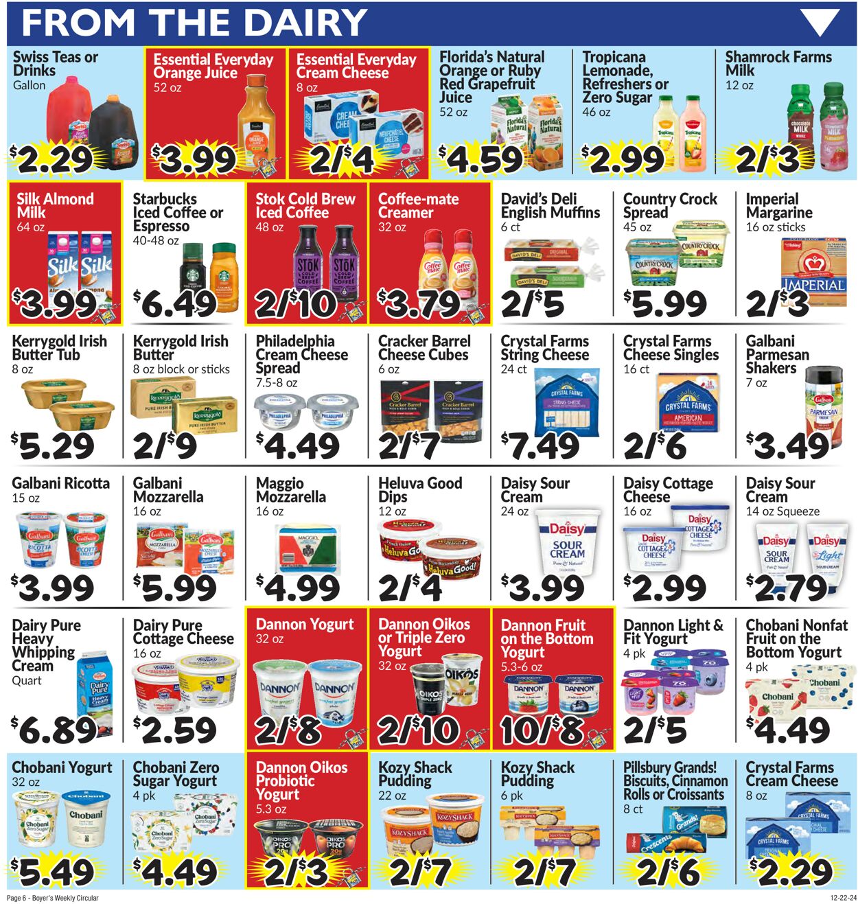 Catalogue Boyer's Food Markets from 12/22/2024