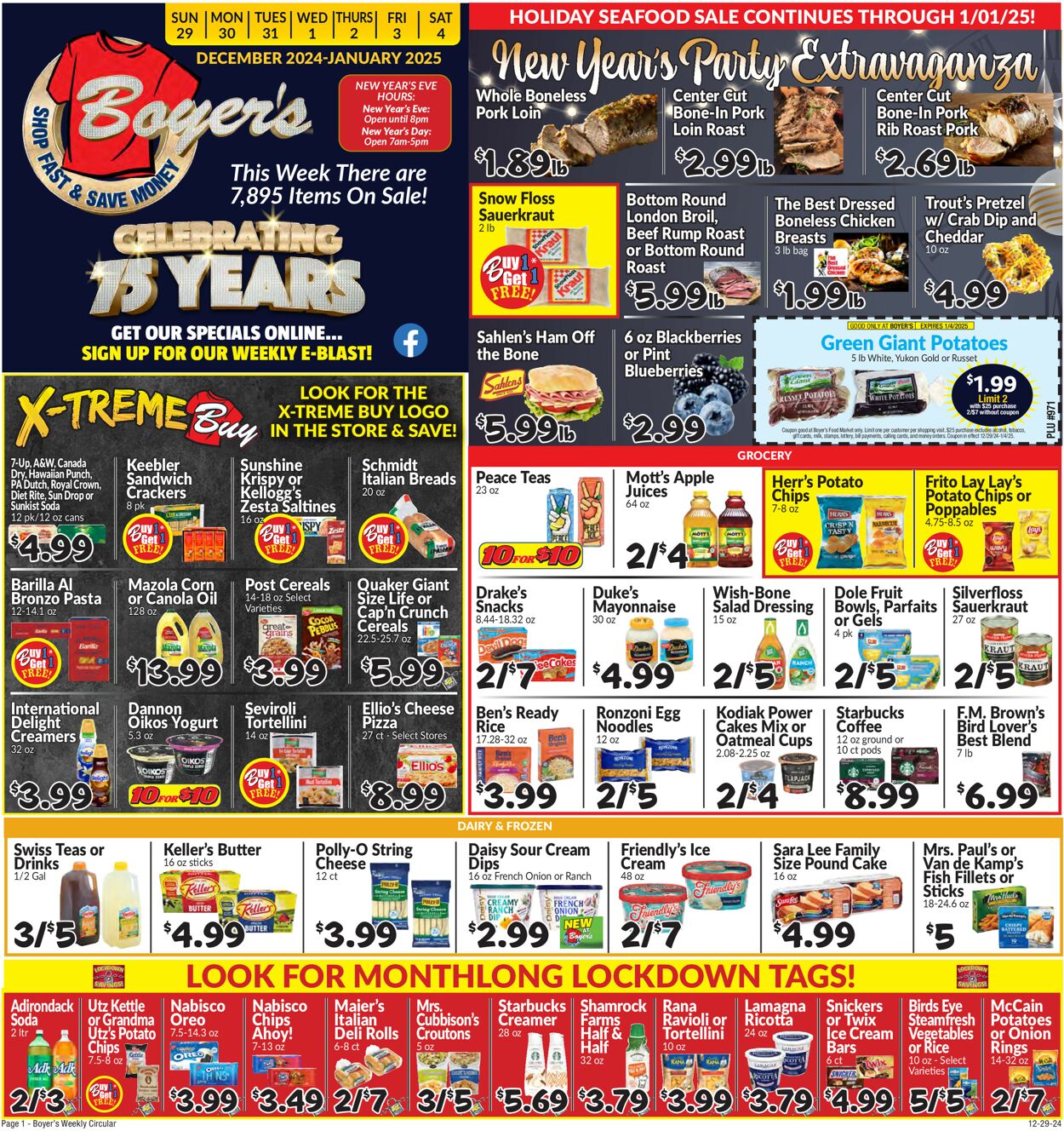 Catalogue Boyer's Food Markets from 12/29/2024