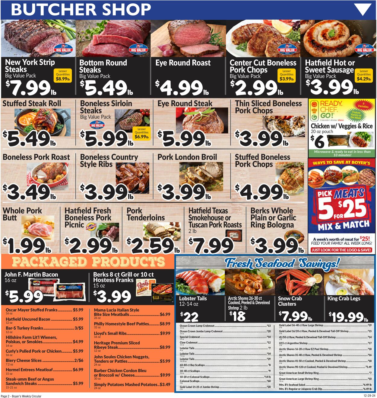 Catalogue Boyer's Food Markets from 12/29/2024