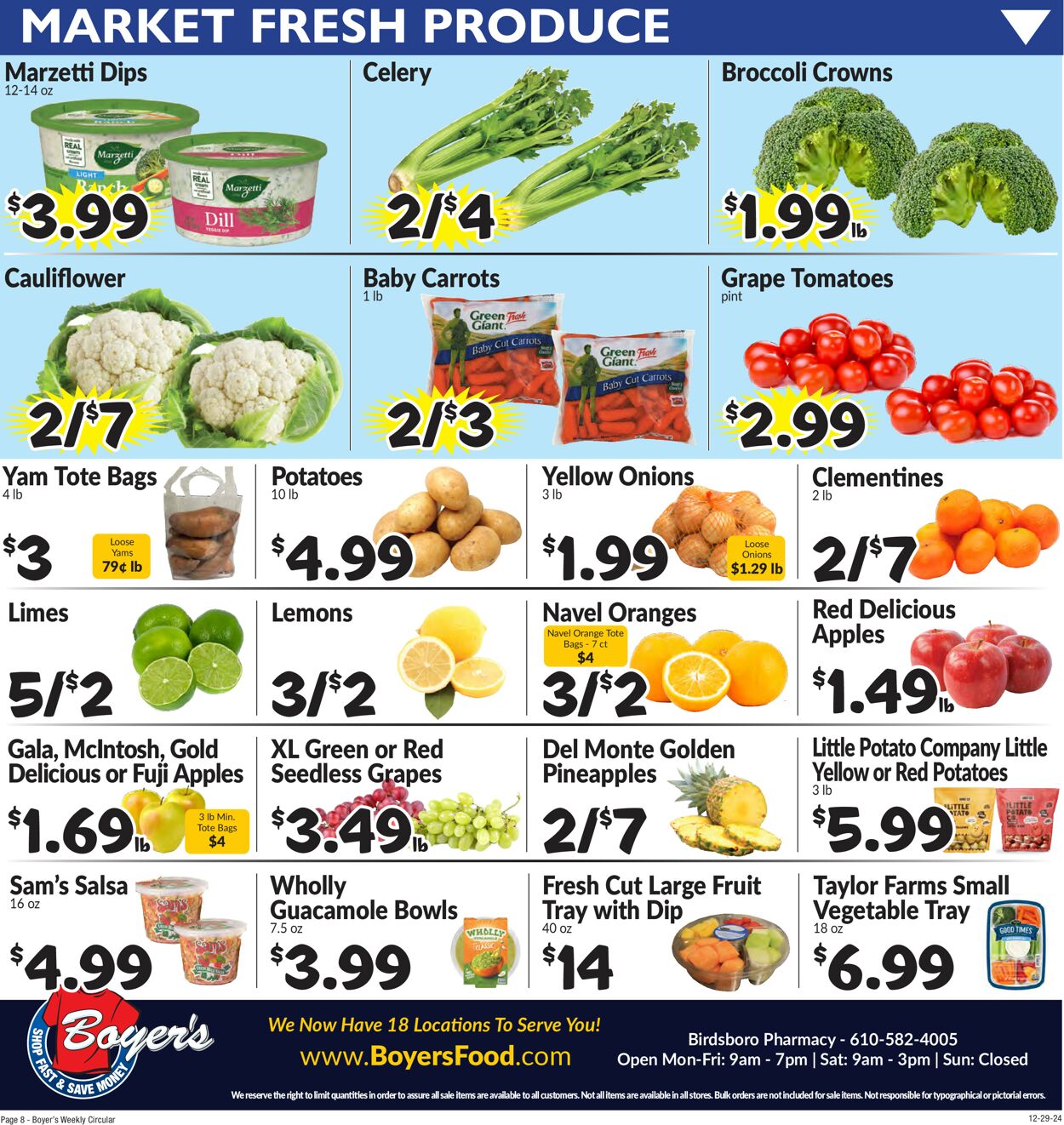 Catalogue Boyer's Food Markets from 12/29/2024