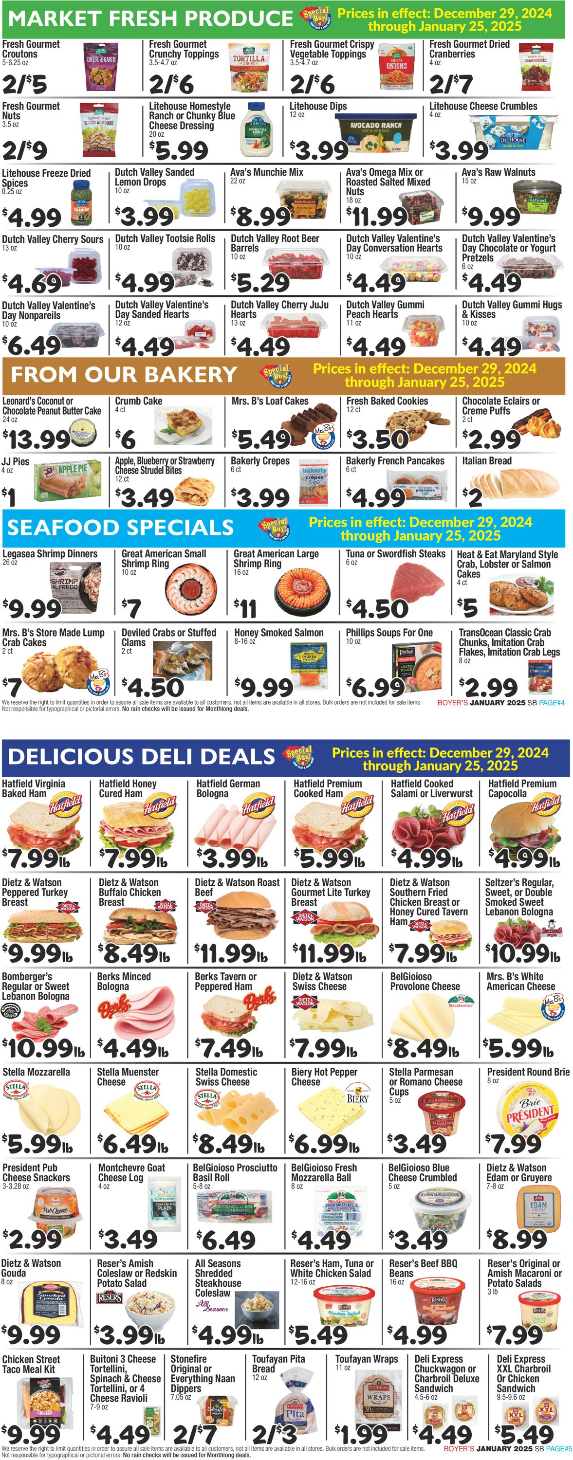 Catalogue Boyer's Food Markets from 12/29/2024