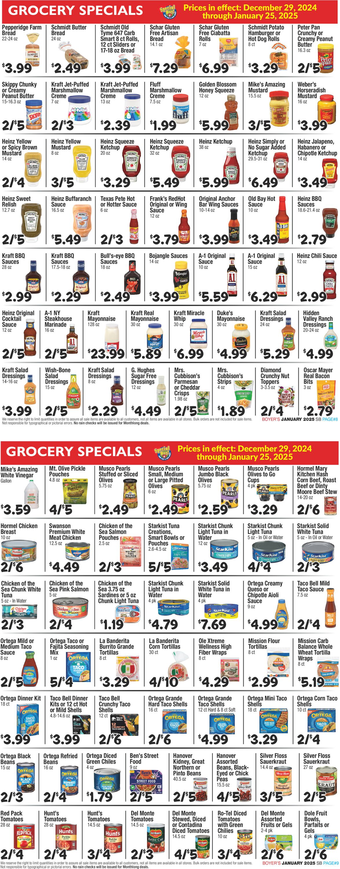 Catalogue Boyer's Food Markets from 12/29/2024