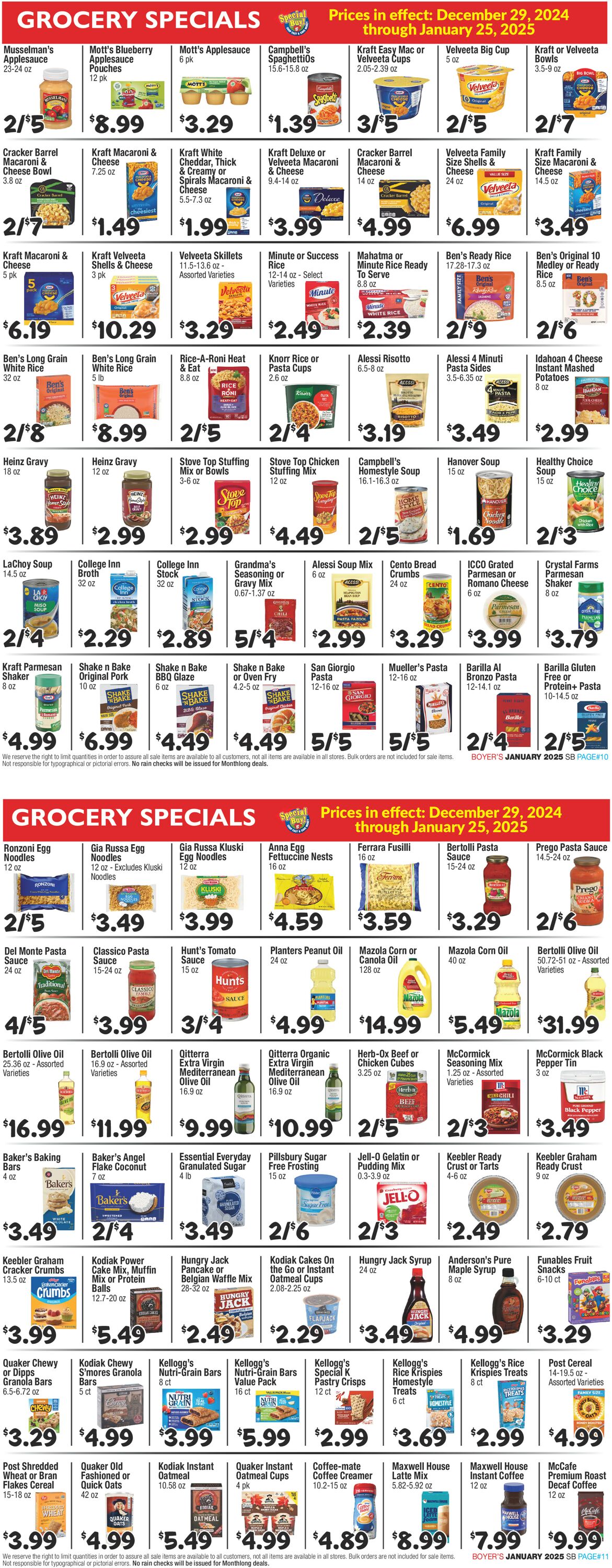 Catalogue Boyer's Food Markets from 12/29/2024