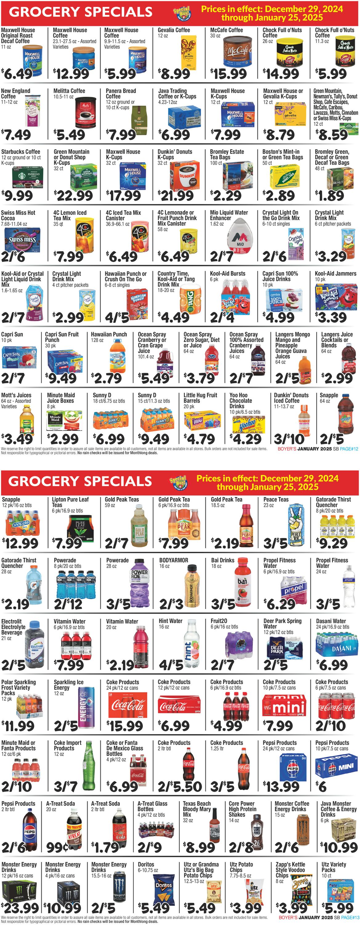 Catalogue Boyer's Food Markets from 12/29/2024