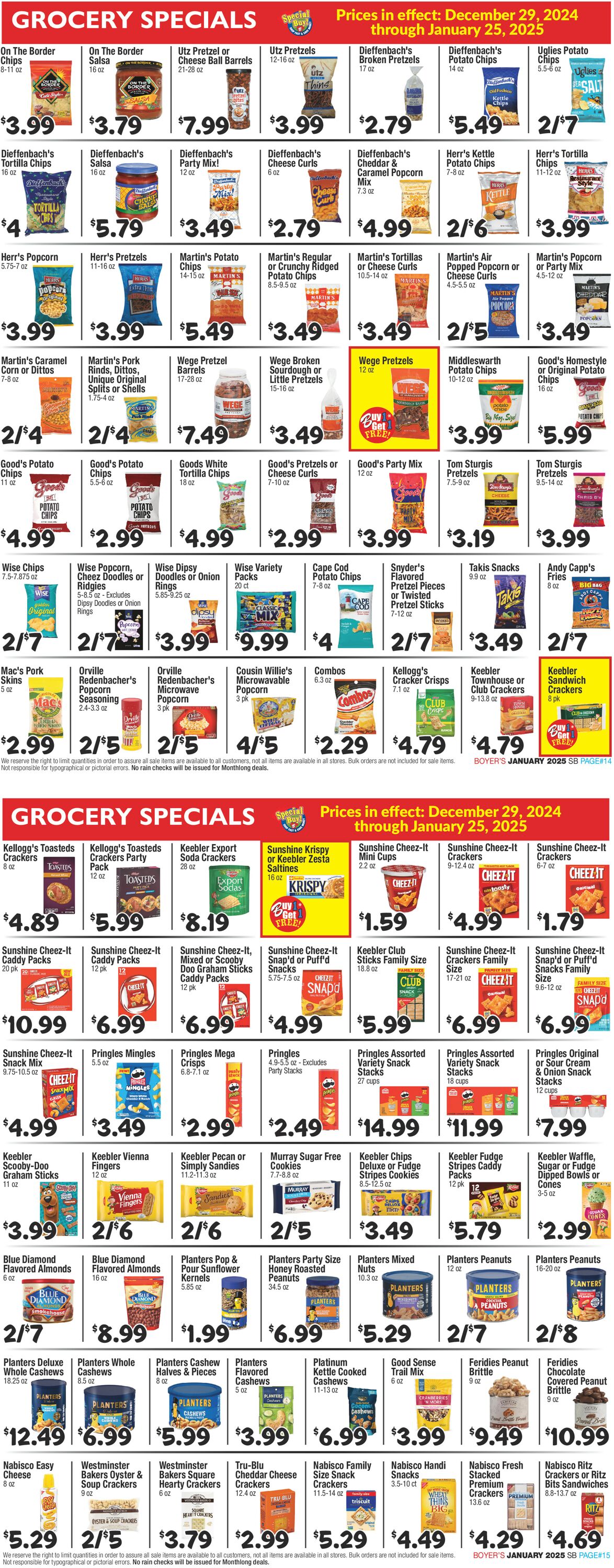 Catalogue Boyer's Food Markets from 12/29/2024