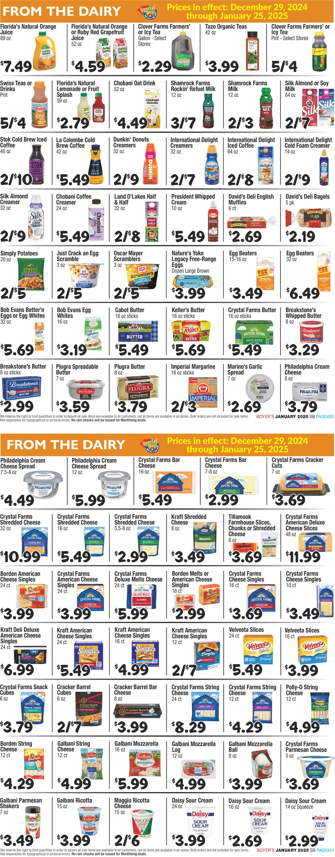 Catalogue Boyer's Food Markets from 12/29/2024