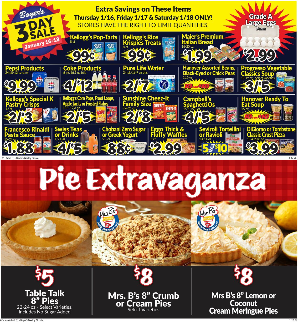 Catalogue Boyer's Food Markets from 01/12/2025