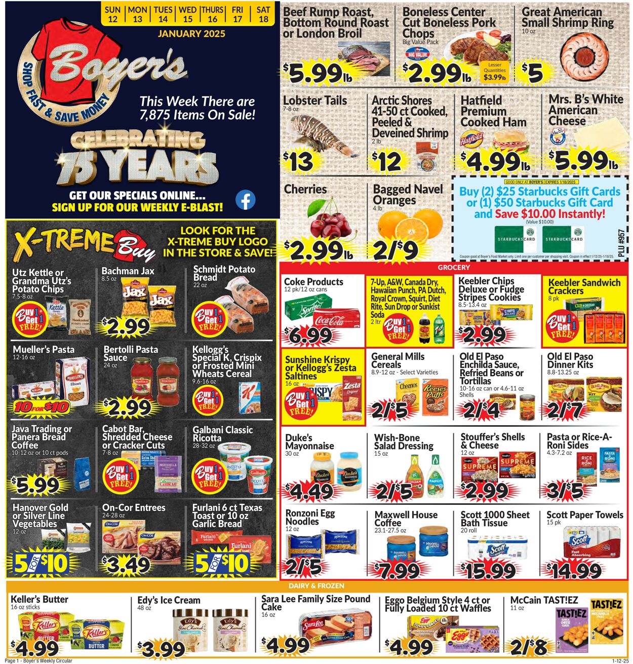 Catalogue Boyer's Food Markets from 01/12/2025