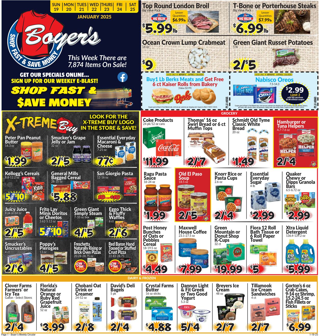 Catalogue Boyer's Food Markets from 01/19/2025