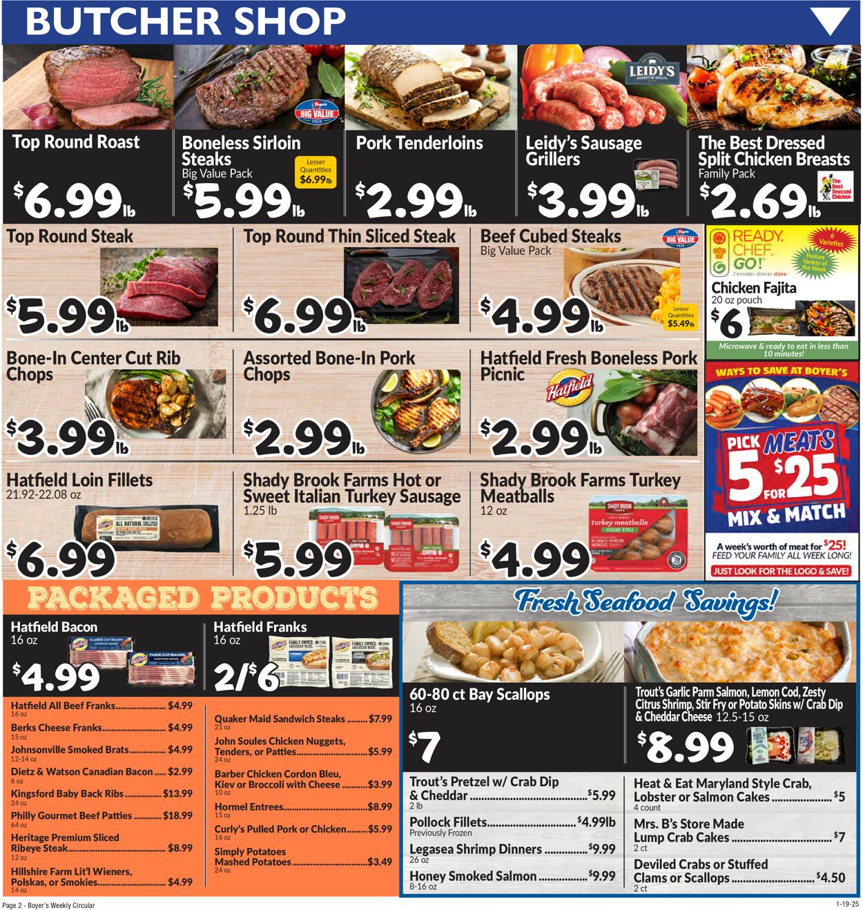 Catalogue Boyer's Food Markets from 01/19/2025