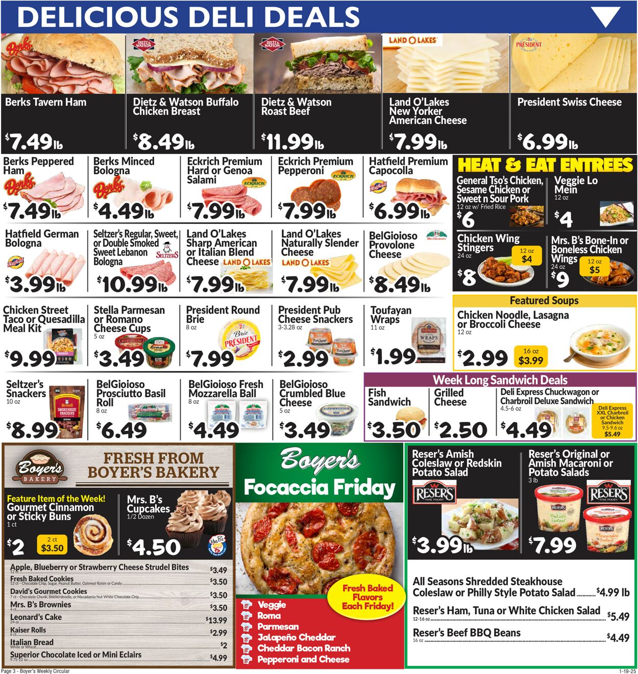 Catalogue Boyer's Food Markets from 01/19/2025