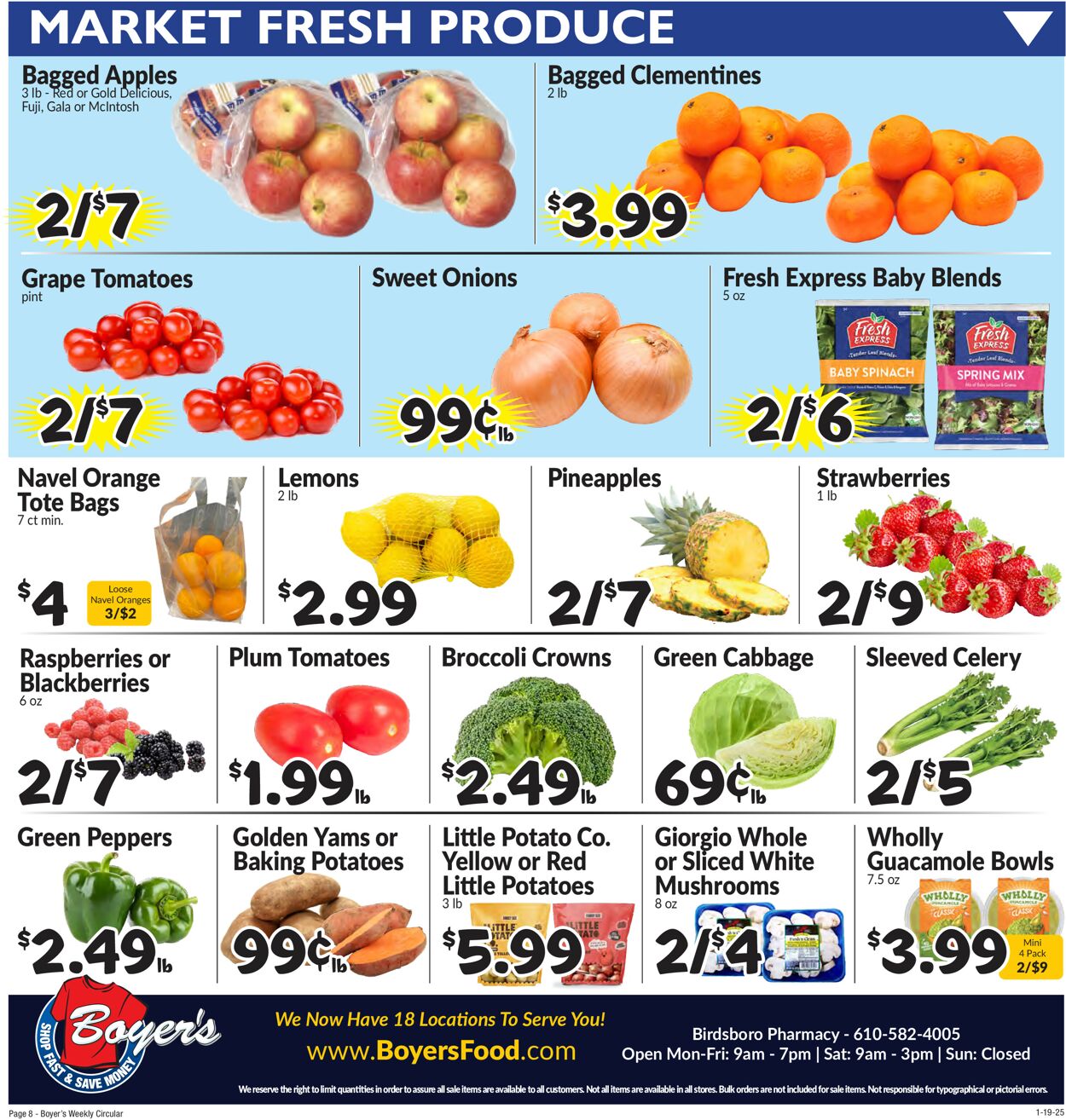 Catalogue Boyer's Food Markets from 01/19/2025