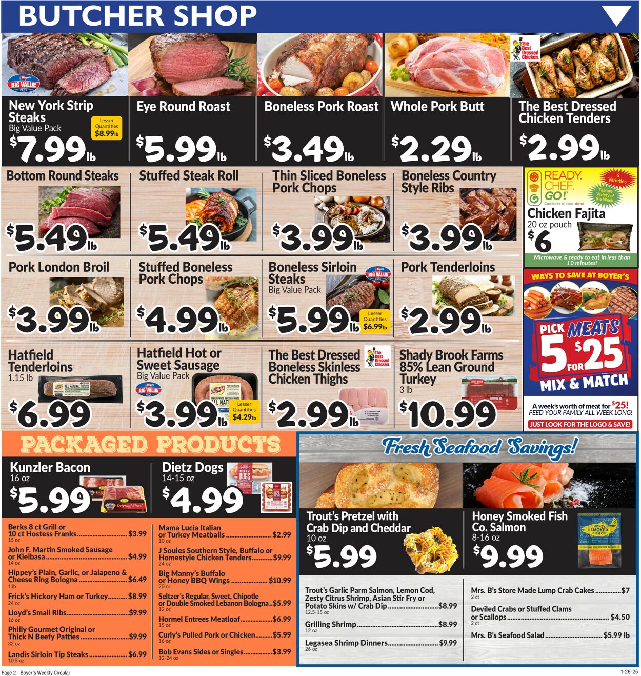 Catalogue Boyer's Food Markets from 01/26/2025