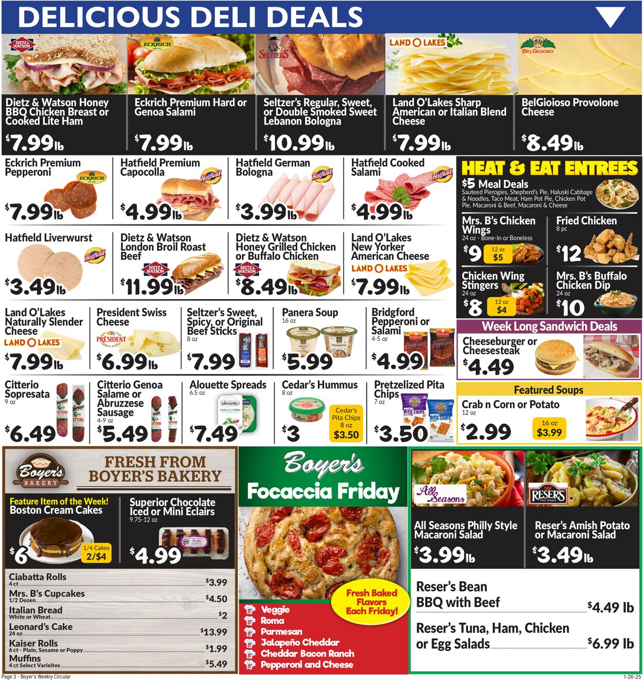 Catalogue Boyer's Food Markets from 01/26/2025