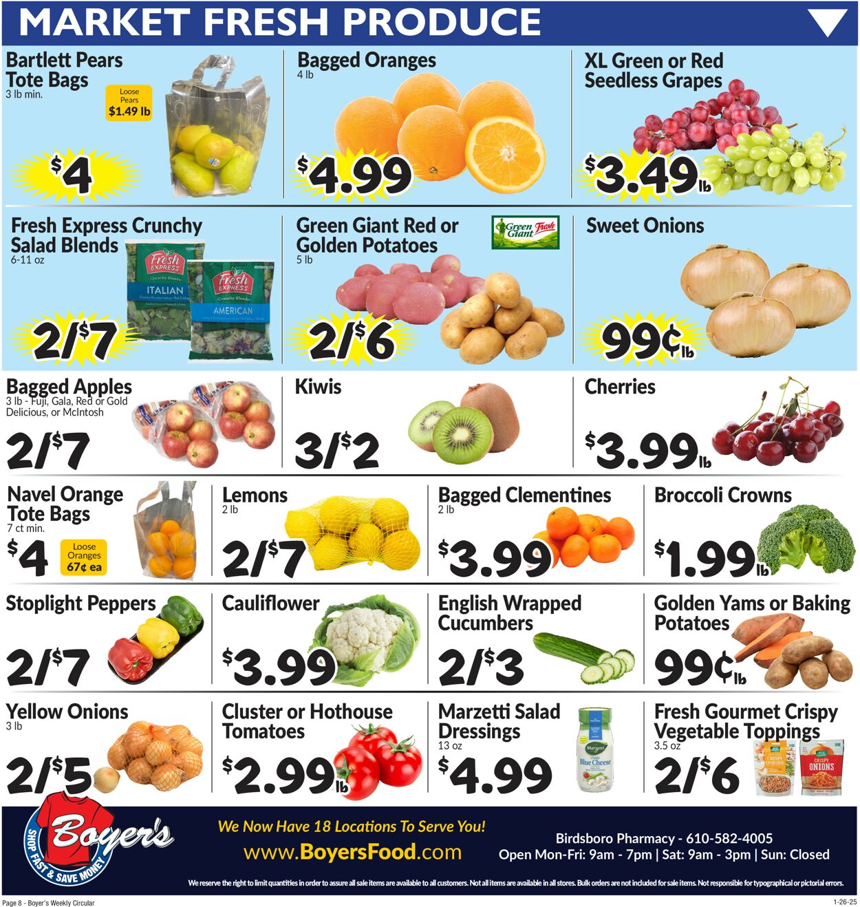 Catalogue Boyer's Food Markets from 01/26/2025