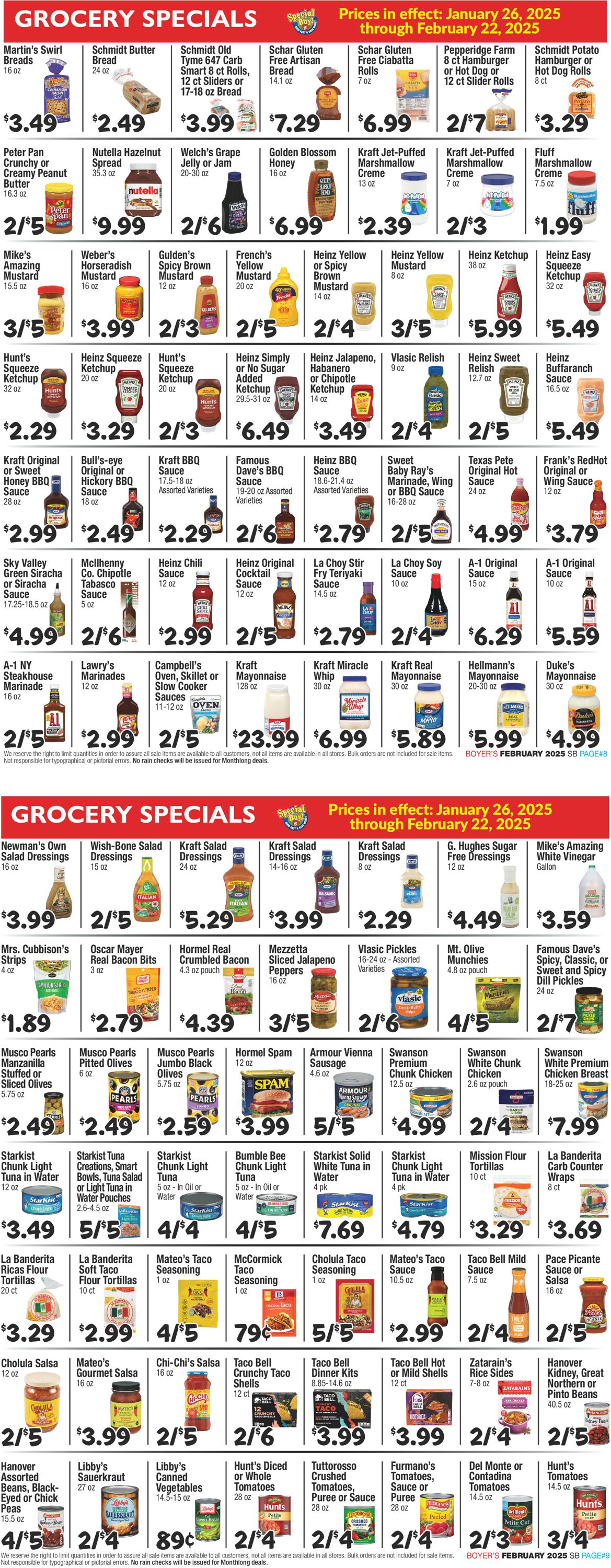 Catalogue Boyer's Food Markets from 01/26/2025