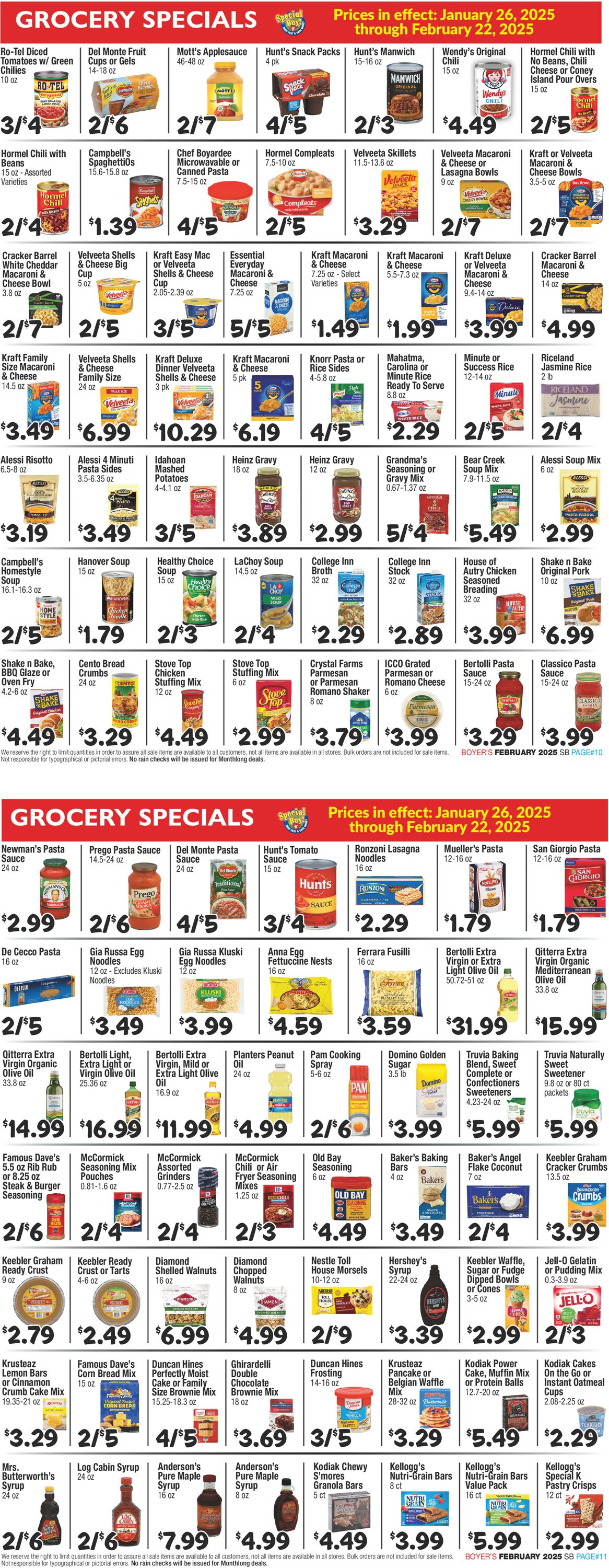 Catalogue Boyer's Food Markets from 01/26/2025