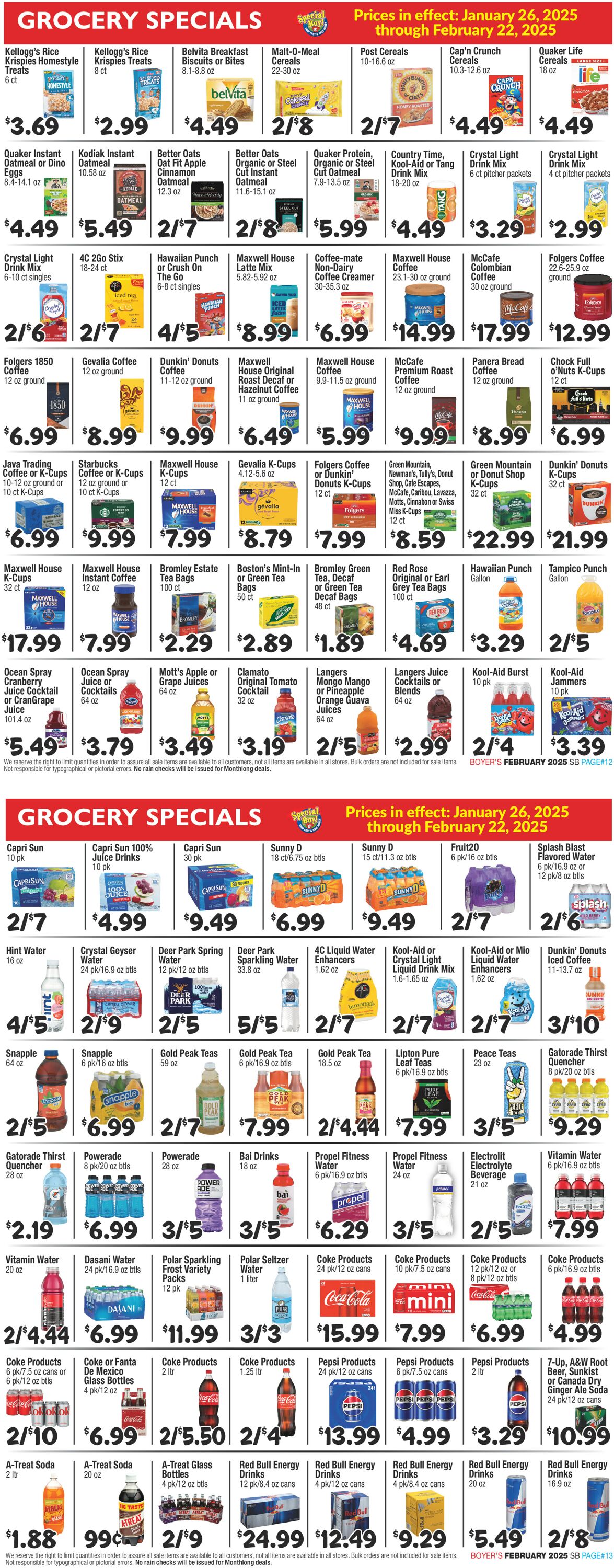 Catalogue Boyer's Food Markets from 01/26/2025