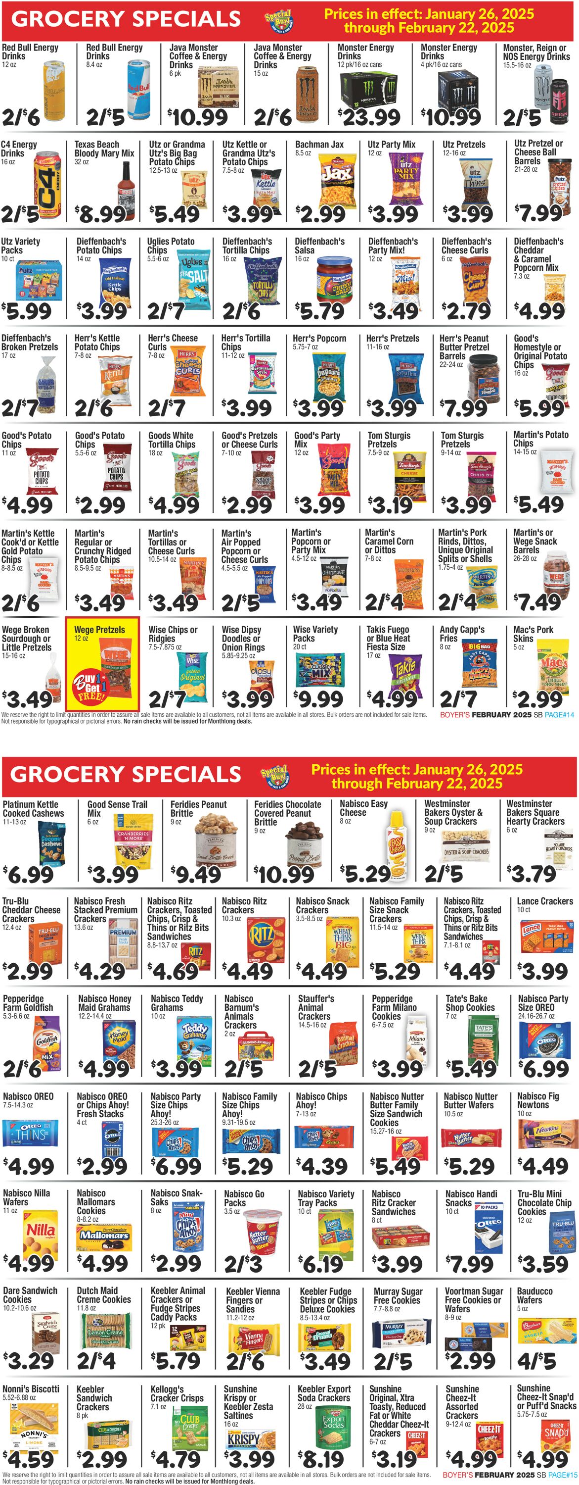 Catalogue Boyer's Food Markets from 01/26/2025