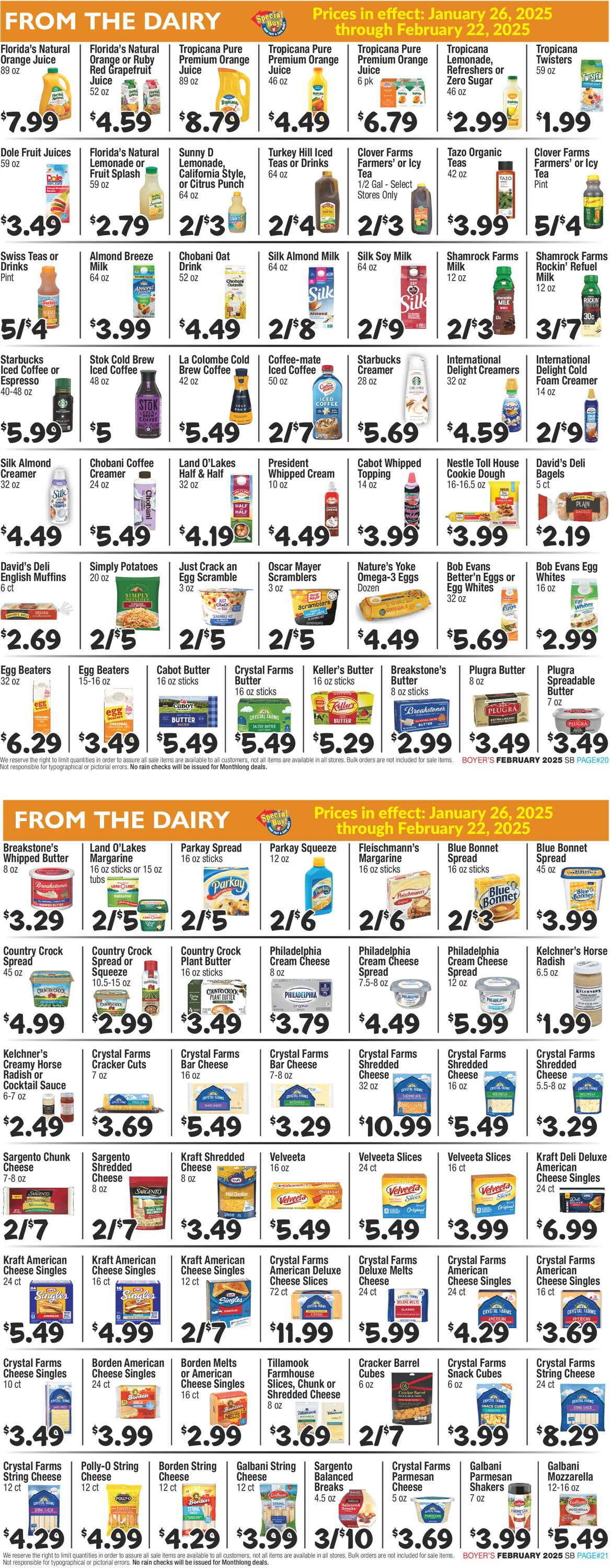 Catalogue Boyer's Food Markets from 01/26/2025