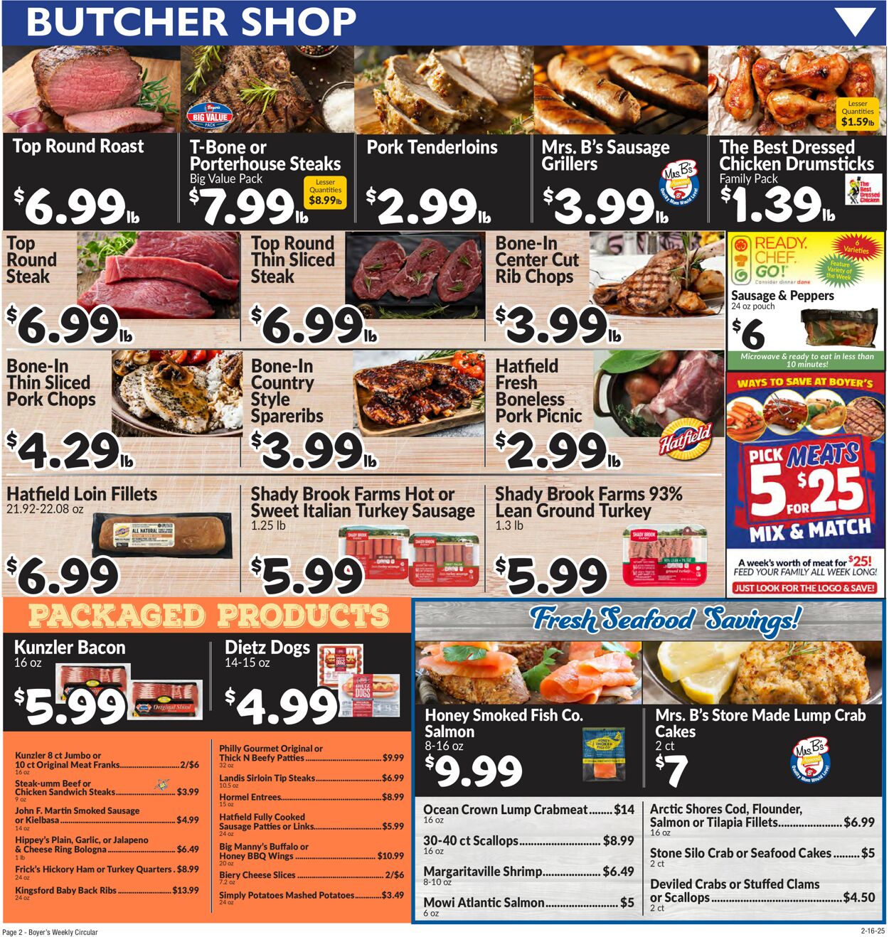 Catalogue Boyer's Food Markets from 02/16/2025