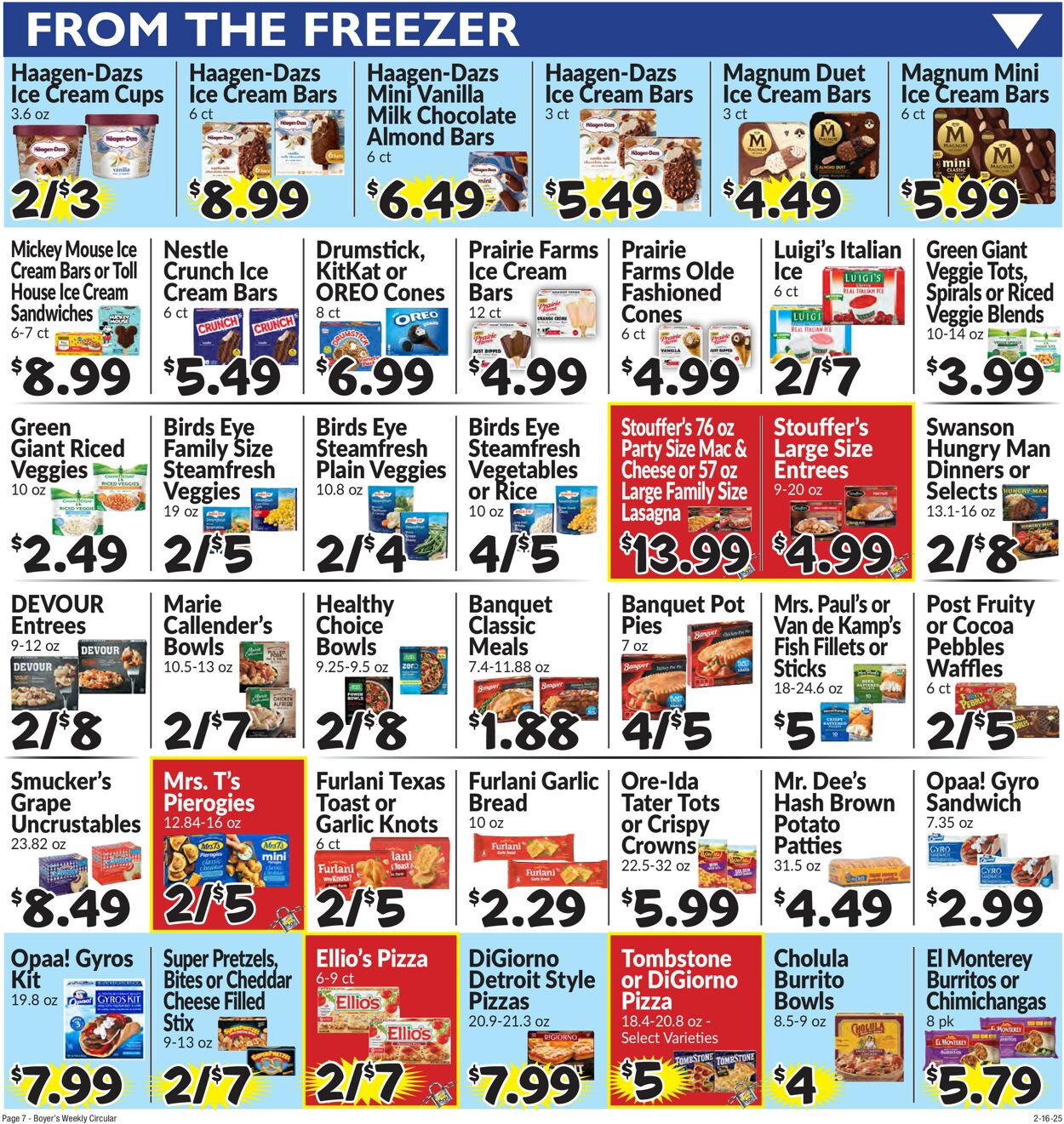 Catalogue Boyer's Food Markets from 02/16/2025