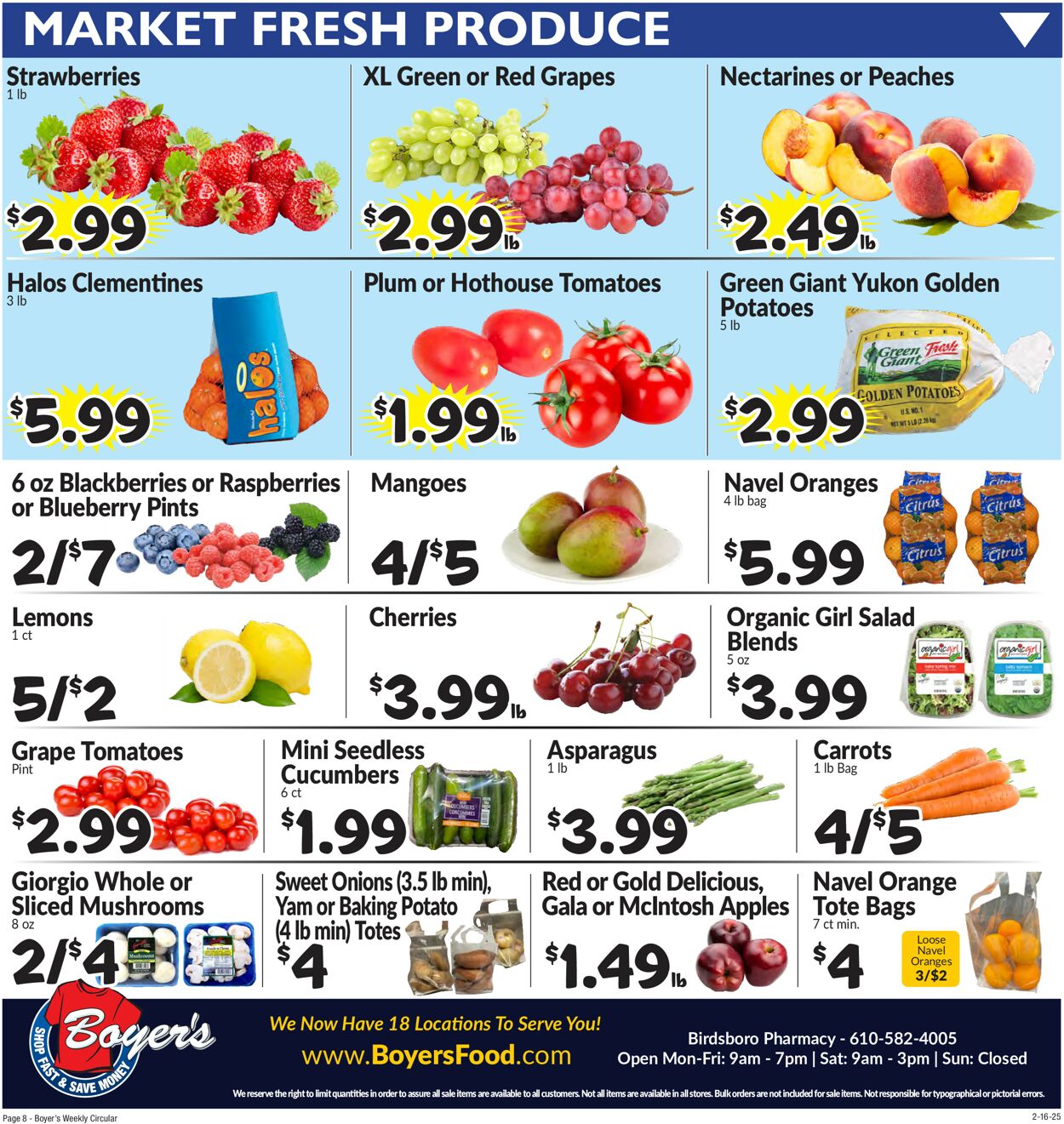 Catalogue Boyer's Food Markets from 02/16/2025