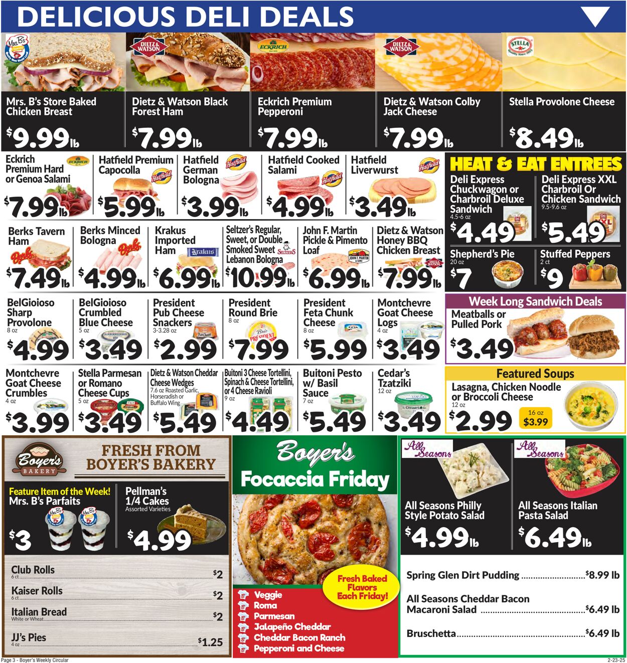 Catalogue Boyer's Food Markets from 02/23/2025