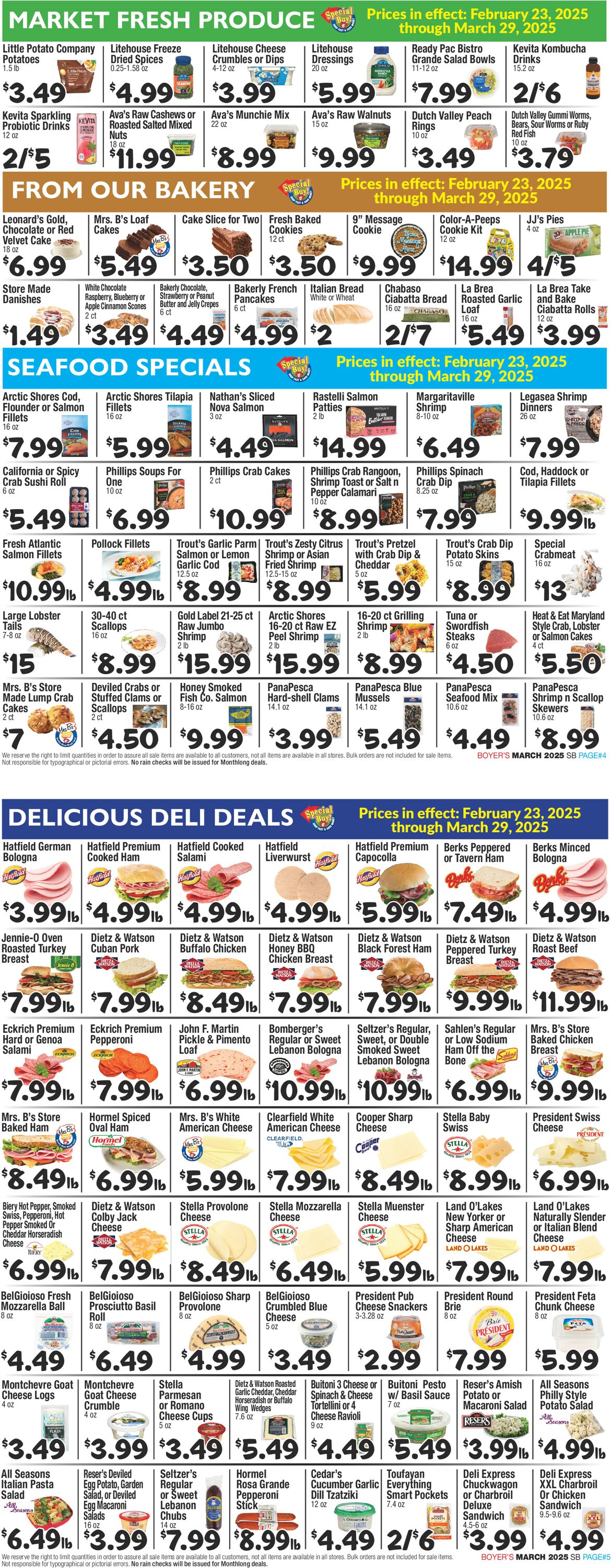 Catalogue Boyer's Food Markets from 02/23/2025